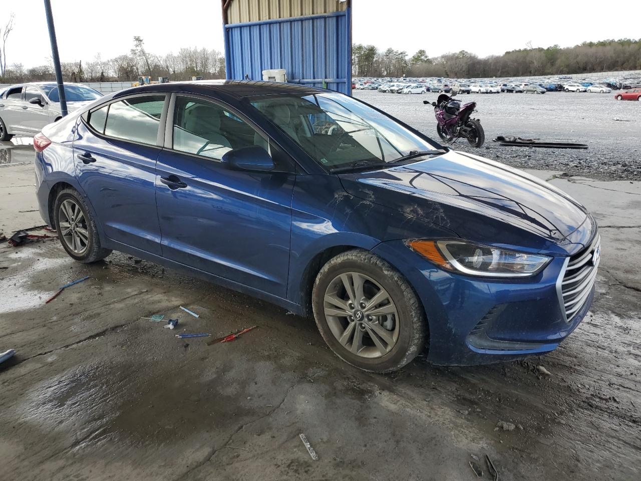 2017 Hyundai Elantra VIN 5NPD84LF3HH046146 Copart auction photo, front end / minor dent/scratches damage thumbnail 4