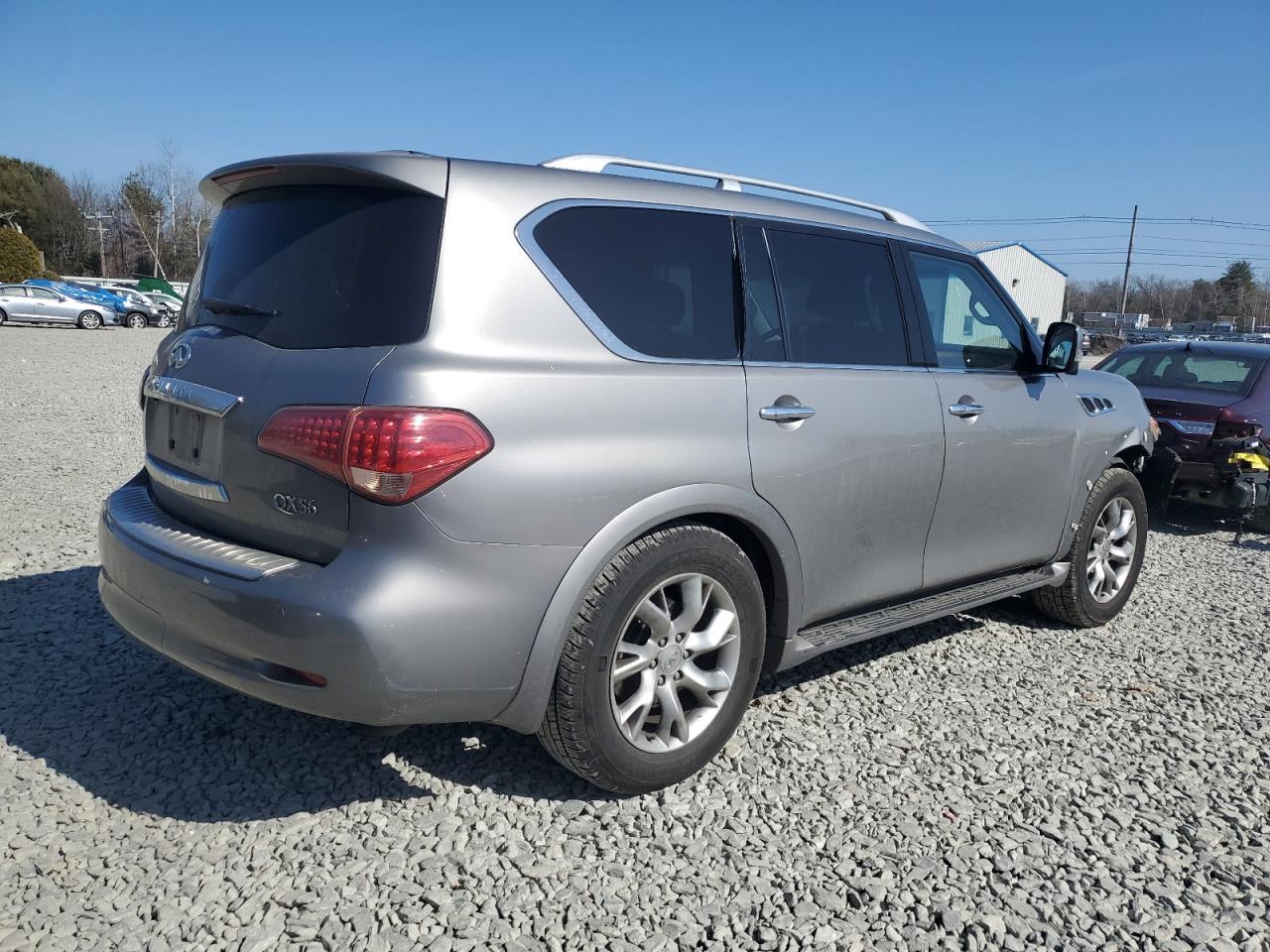 2012 Infiniti QX56 VIN JN8AZ2NC3C9315842 Copart auction photo, front end damage thumbnail 3