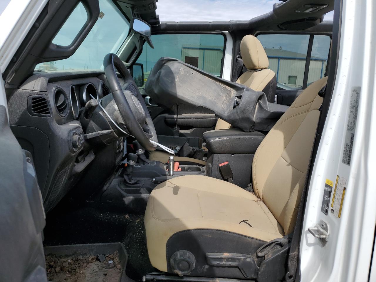 2023 Jeep Wrangler VIN 1C4HJXDN8PW523532 Copart auction photo, rear end / side damage thumbnail 7