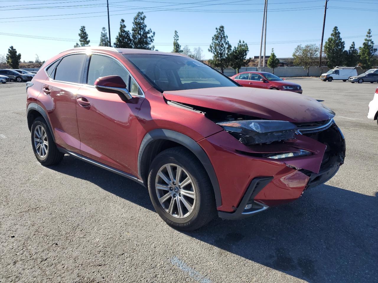 2018 Lexus NX VIN JTJYARBZ4J2087453 Copart auction photo, front end damage thumbnail 4