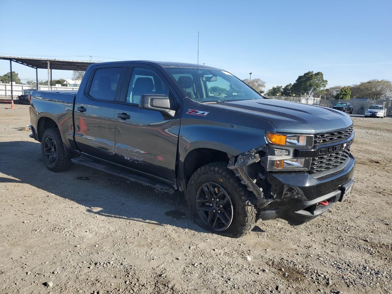 2019 Chevrolet Silverado VIN 3GCPYCEF4KG303884 Copart auction photo, front end / side damage thumbnail 4