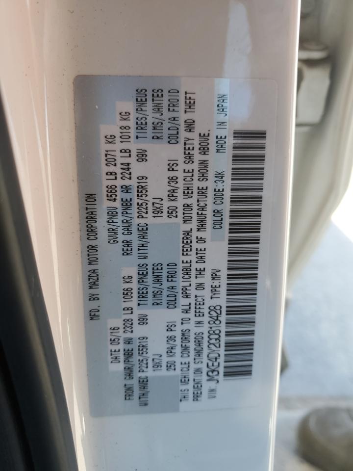 2016 Mazda CX-5 VIN JM3KE4DY2G0818428 Copart auction photo, front end damage thumbnail 13