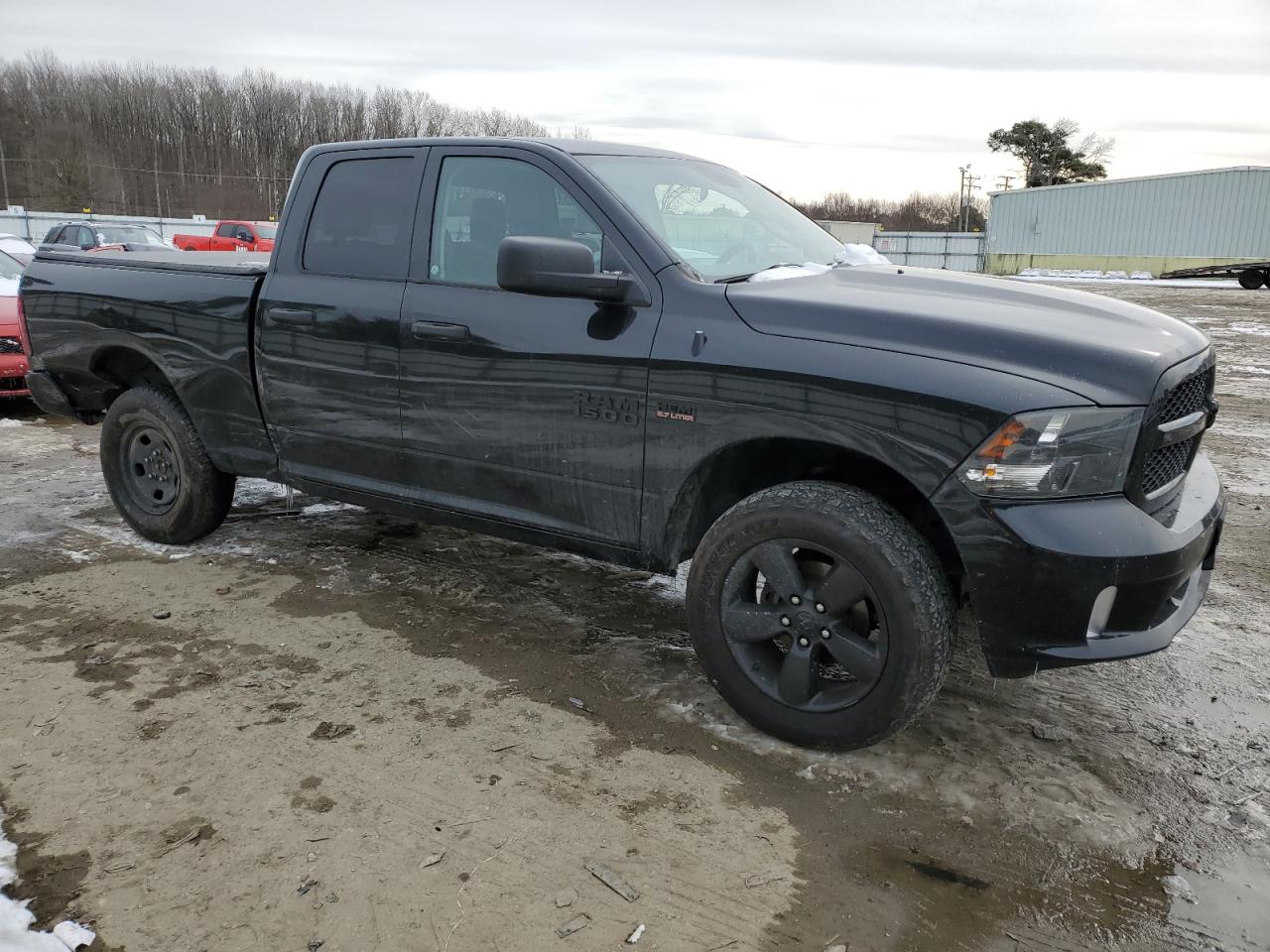 2018 RAM 1500 VIN 1C6RR7FT7JS135805 Copart auction photo, side damage thumbnail 4