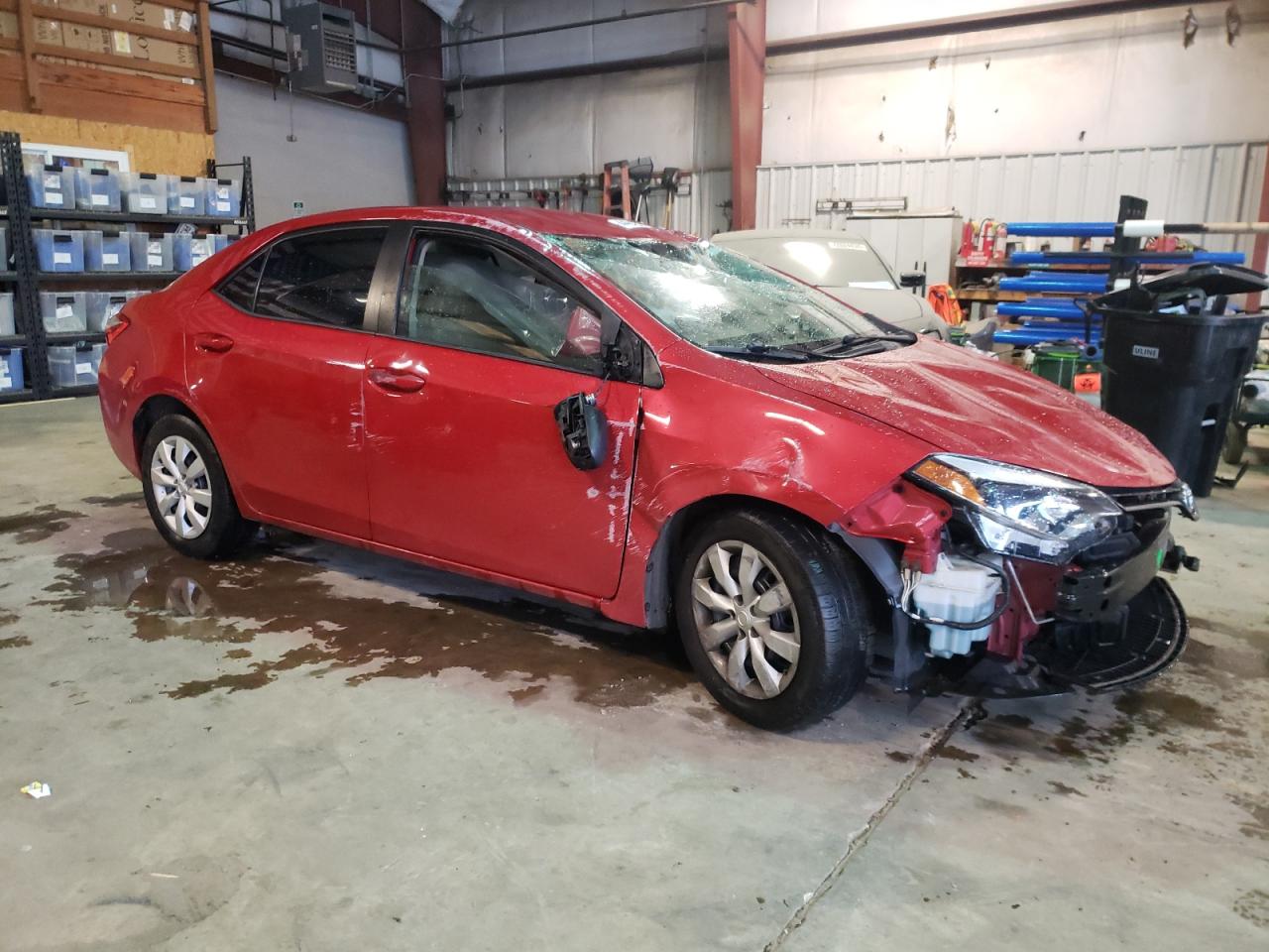 2015 Toyota Corolla VIN 2T1BURHE2FC340282 Copart auction photo, rollover damage thumbnail 4