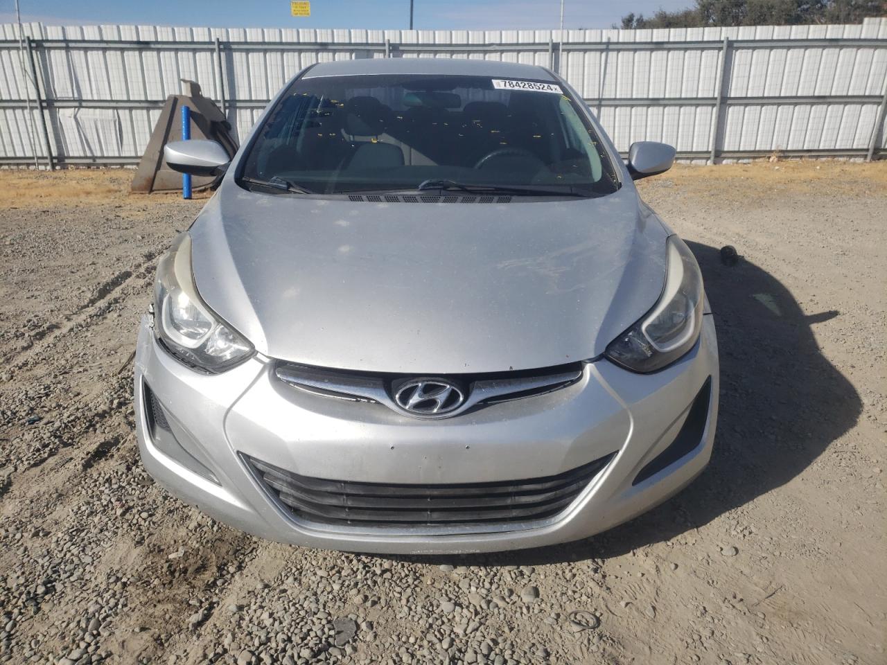 2015 Hyundai Elantra VIN 5NPDH4AEXFH550149 Copart auction photo, front end / side damage thumbnail 5