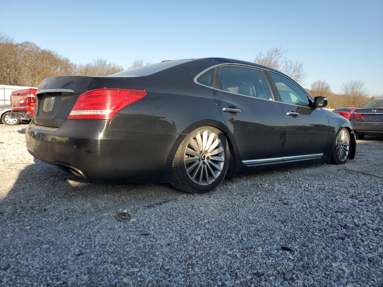 2016 Hyundai Equus VIN KMHGH4JH2GU101008 Copart auction photo, front end / undercarriage damage thumbnail 3
