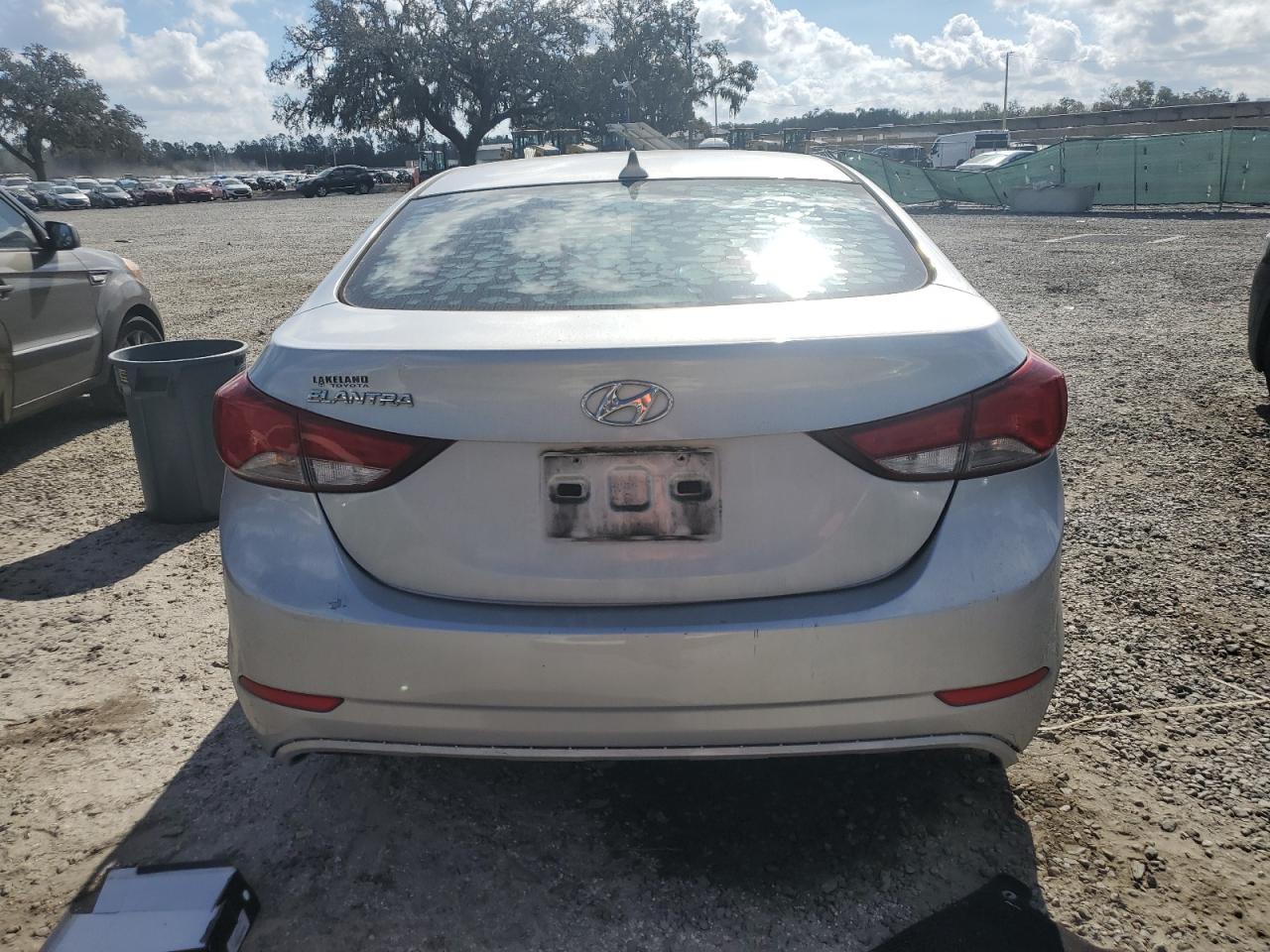 2015 Hyundai Elantra VIN KMHDH4AE7FU382598 Copart auction photo, front end / side damage thumbnail 6