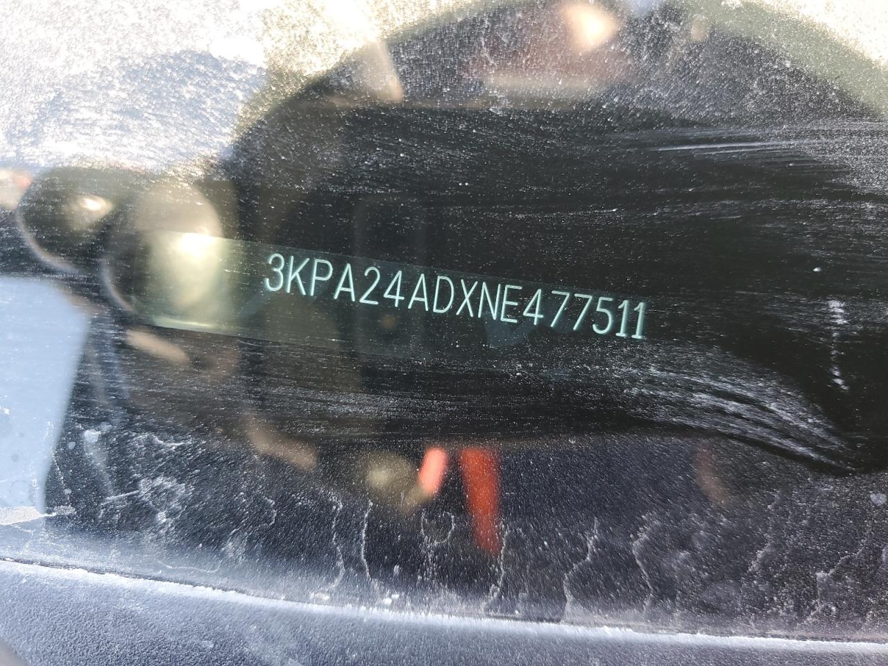 2022 KIA Rio VIN 3KPA24ADXNE477511 Copart auction photo, side damage thumbnail 14