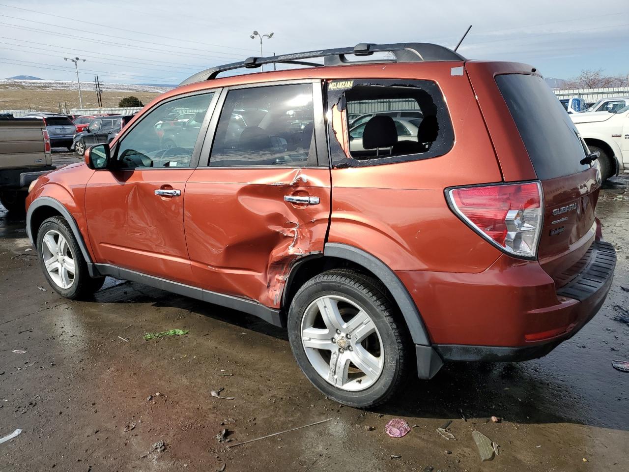 2010 Subaru Forester VIN JF2SH6CC2AH907766 Copart auction photo, side damage thumbnail 2