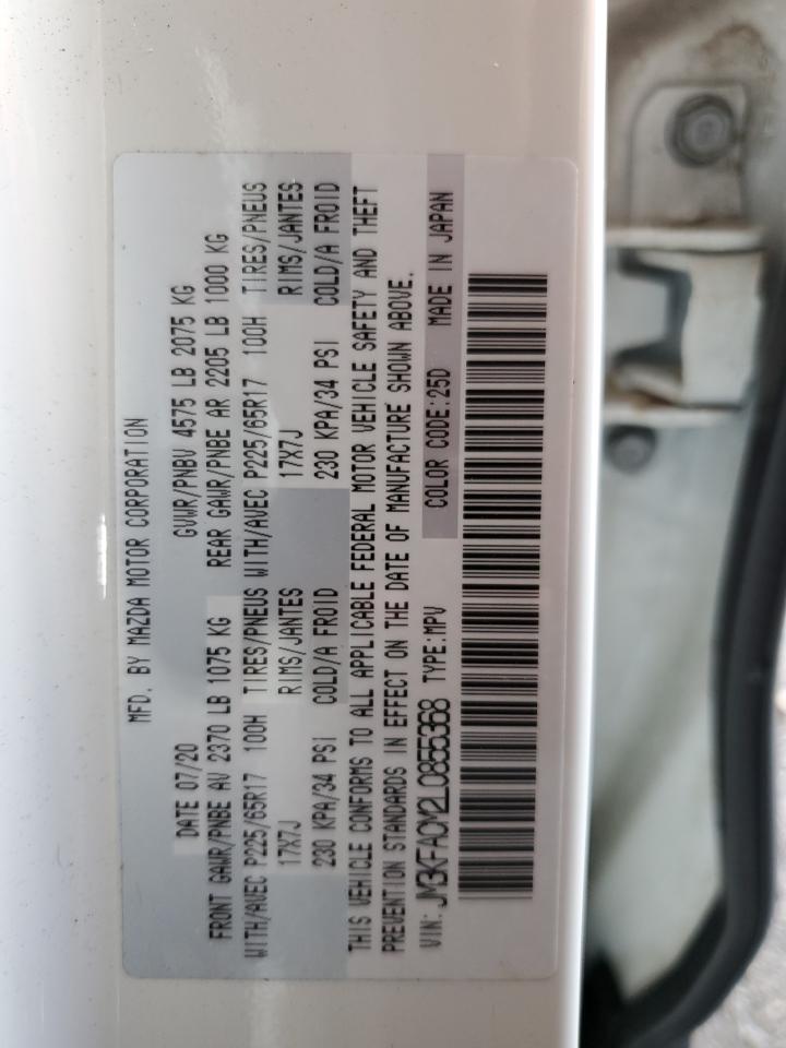 2020 Mazda CX-5 VIN JM3KFACM2L0855368 Copart auction photo, front end damage thumbnail 13