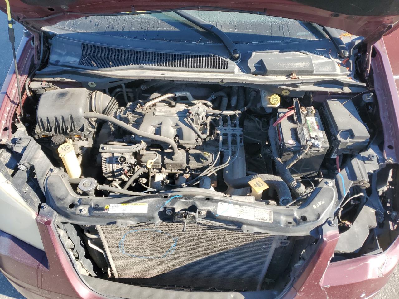 2009 Chrysler Town & Country VIN 2A8HR54199R513171 Copart auction photo, front end / side damage thumbnail 12