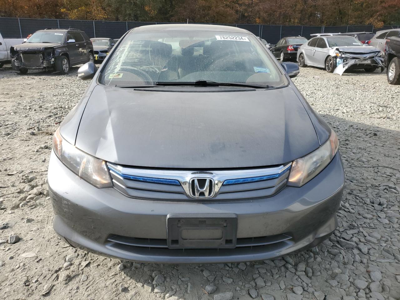 2012 Honda Civic VIN JHMFB4F21CS002352 Copart auction photo, rear end damage thumbnail 5