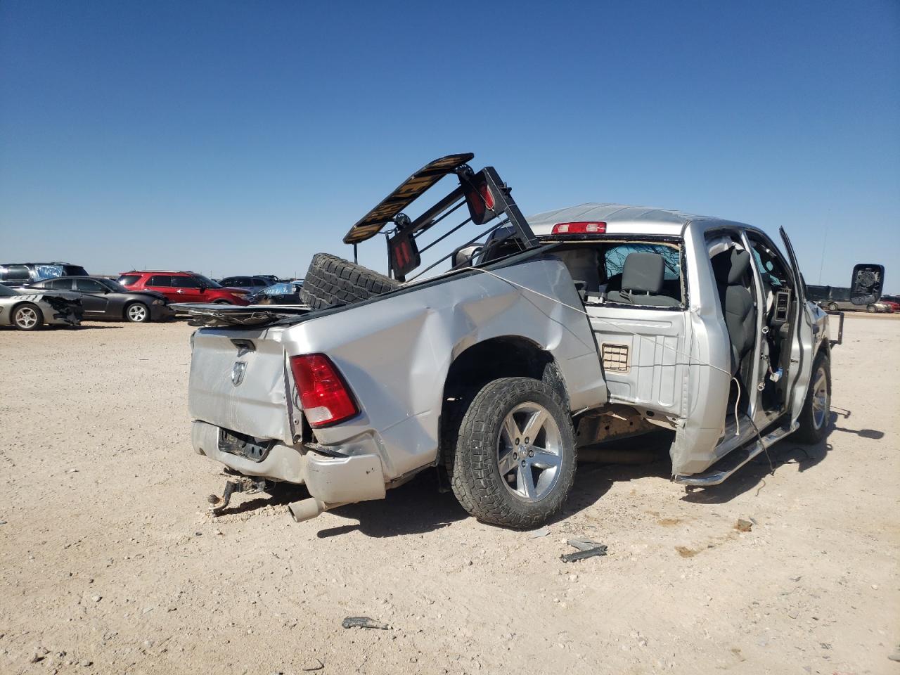 2017 RAM 1500 VIN 3C6RR7KT9HG574897 Copart auction photo, all over / biohazard/chemical damage thumbnail 4
