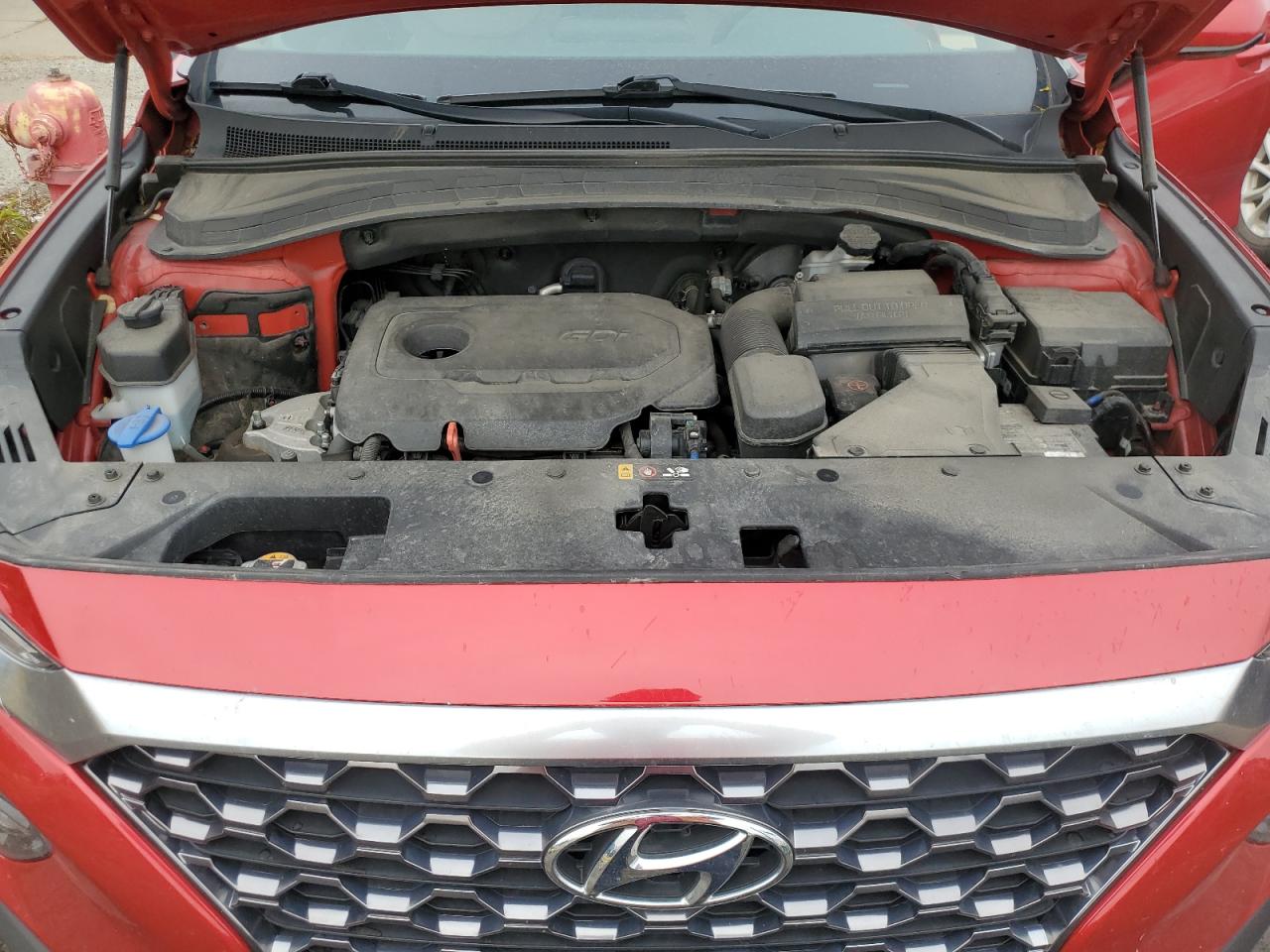 2020 Hyundai Santa Fe VIN 5NMS33AD4LH196564 Copart auction photo, rear end damage thumbnail 12