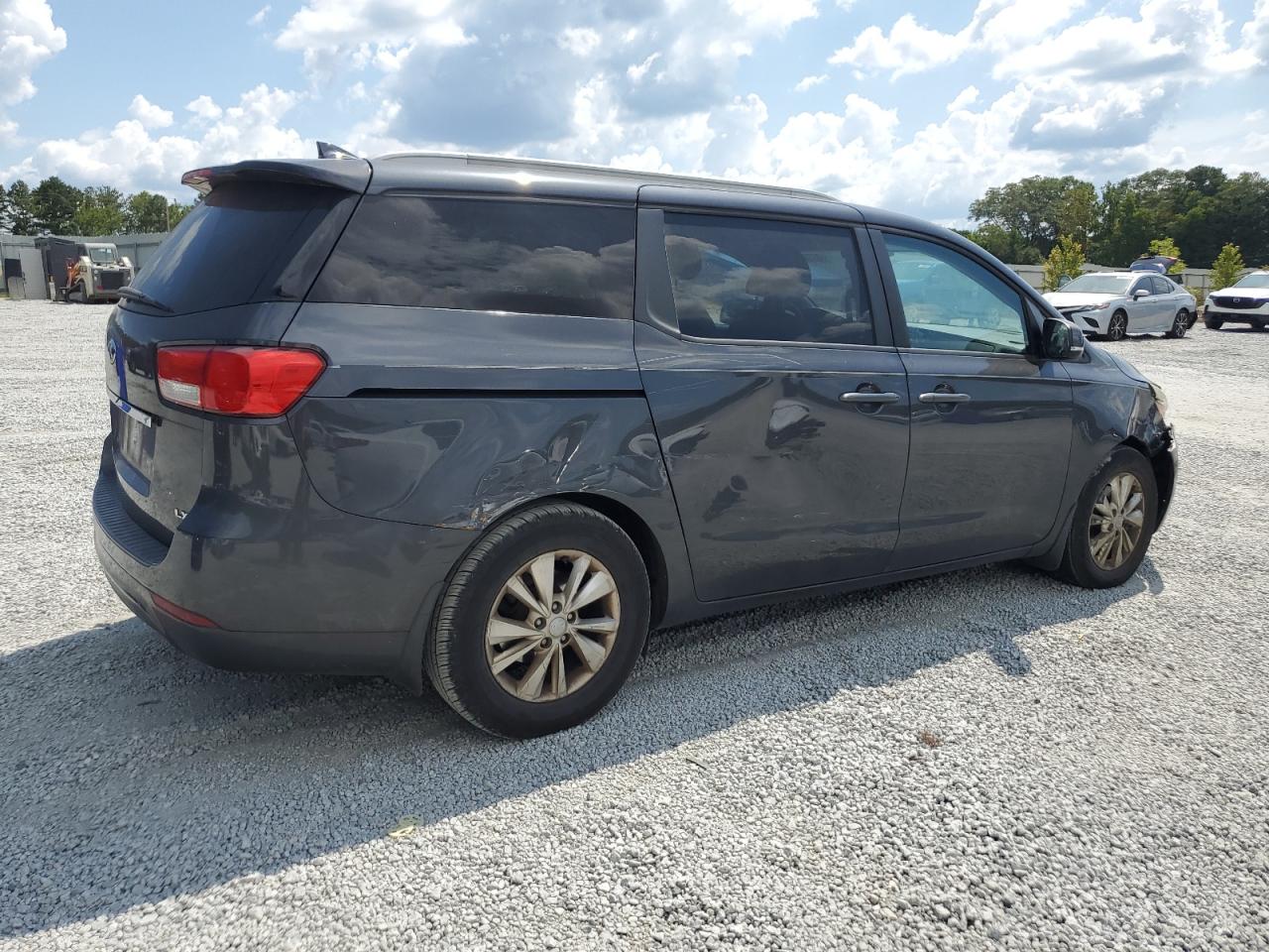 2015 KIA Sedona VIN KNDMB5C15F6042344 Copart auction photo, side damage thumbnail 3