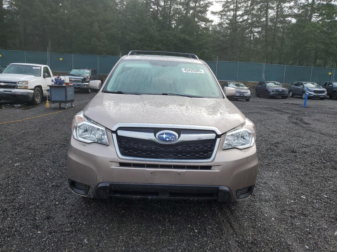 2015 Subaru Forester VIN JF2SJADC8FG485571 Copart auction photo, rear end damage thumbnail 5