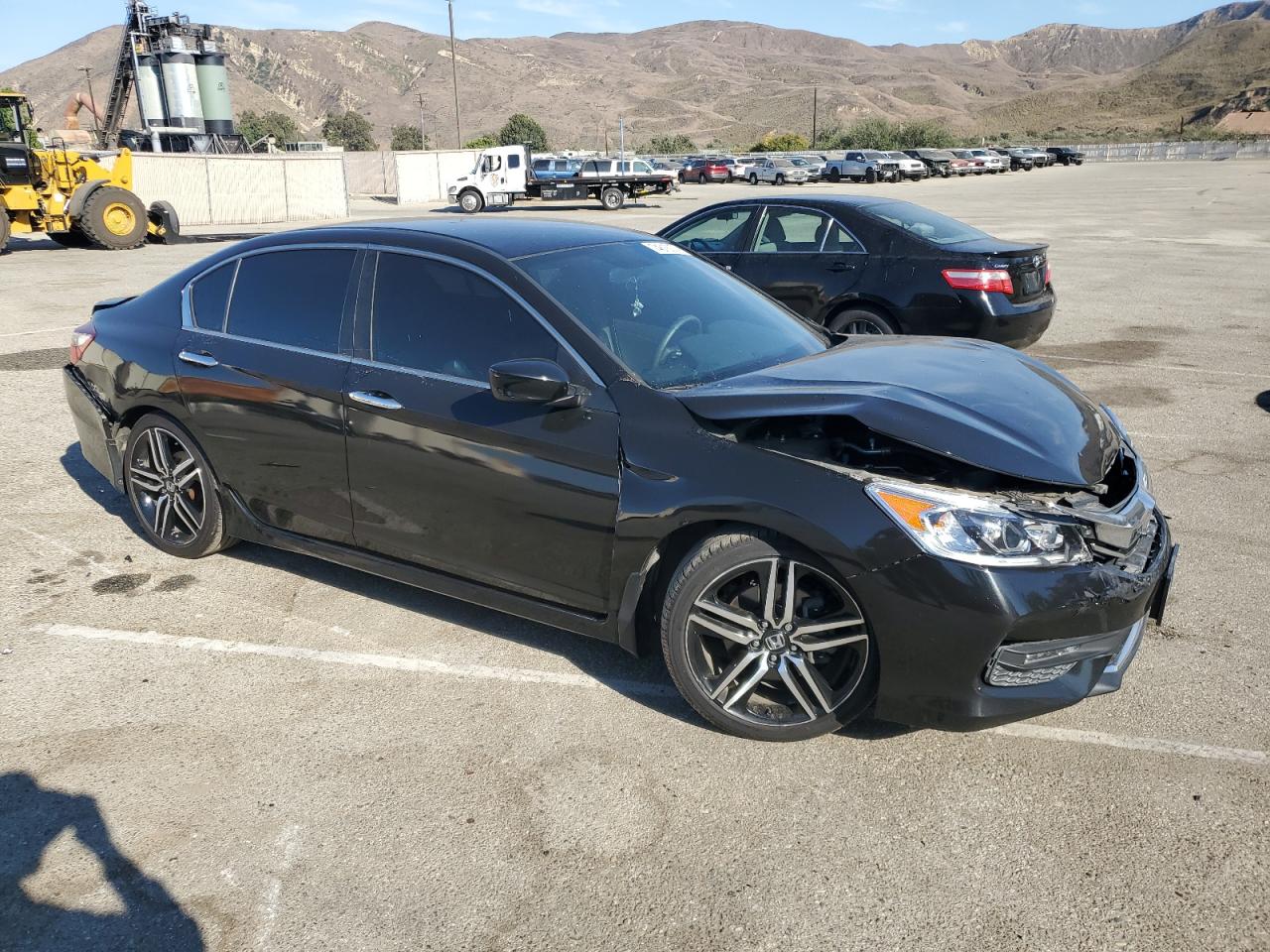 2016 Honda Accord VIN 1HGCR2F52GA237855 Copart auction photo, rear end / front end damage thumbnail 4