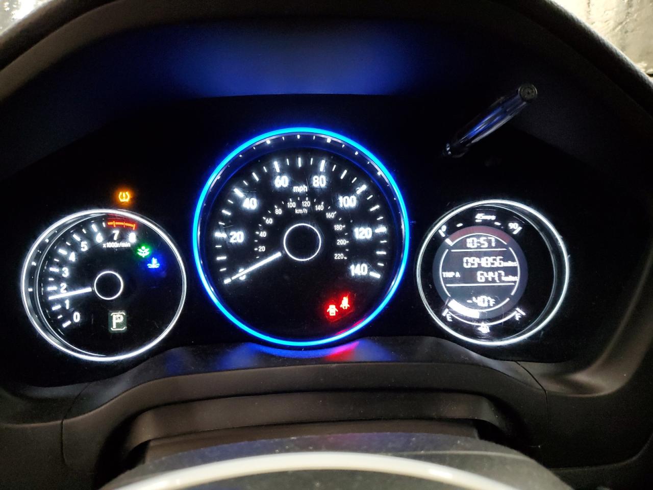 2017 Honda HR-V VIN 3CZRU6H36HM707393 Copart auction photo, front end damage thumbnail 9