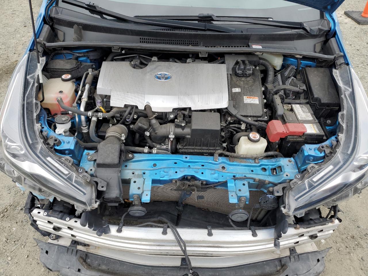2019 Toyota Prius VIN JTDL9RFU6K3003844 Copart auction photo, rear end / front end damage thumbnail 11