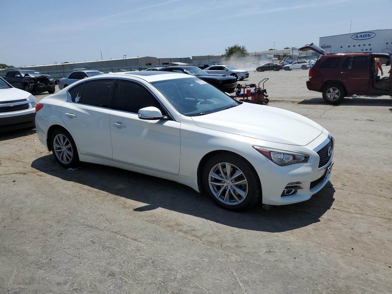 2017 Infiniti Q50 VIN JN1EV7AR5HM839484 Copart auction photo, mechanical damage thumbnail 4