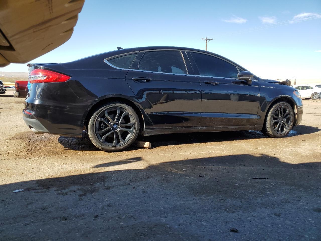 2019 Ford Fusion VIN 3FA6P0HD3KR284049 Copart auction photo, burn - engine / burn - interior damage thumbnail 3