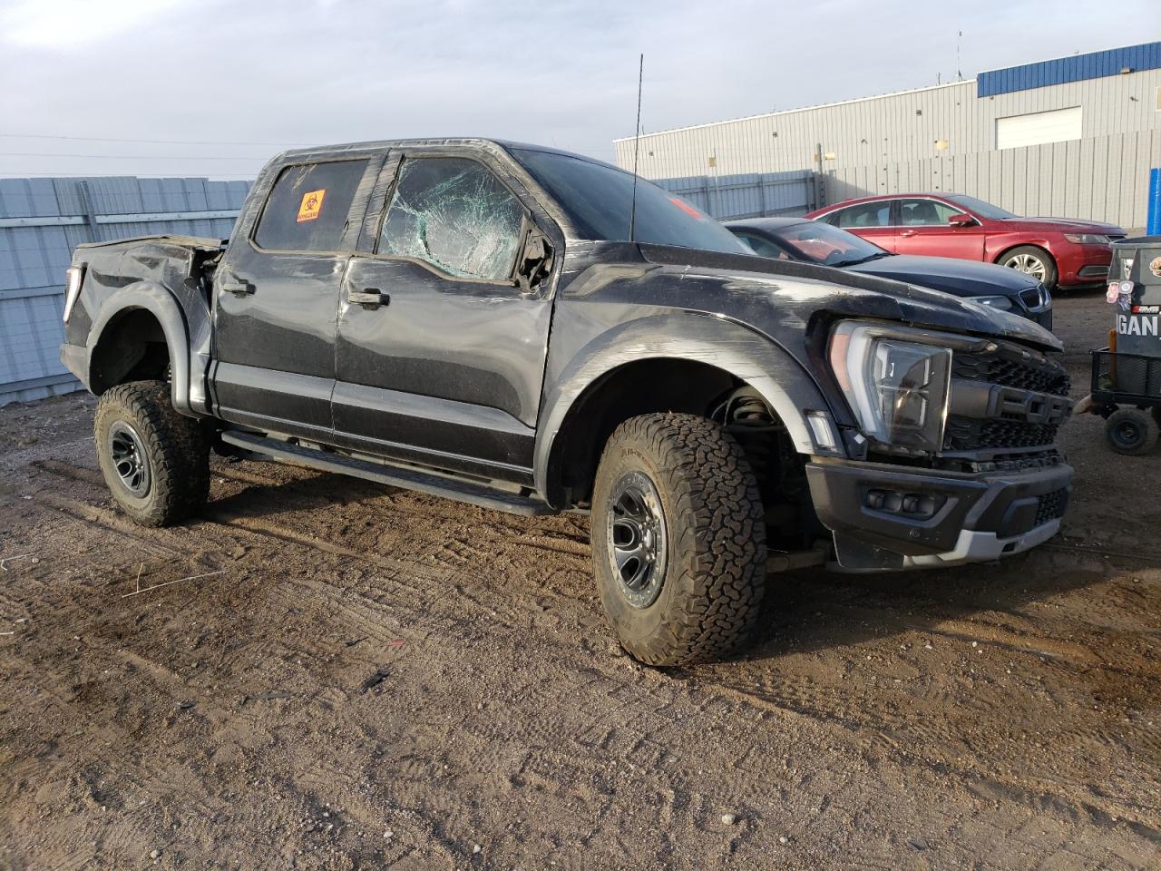 2022 Ford F-150 VIN 1FTFW1RG5NFA15886 Copart auction photo, rollover damage thumbnail 4