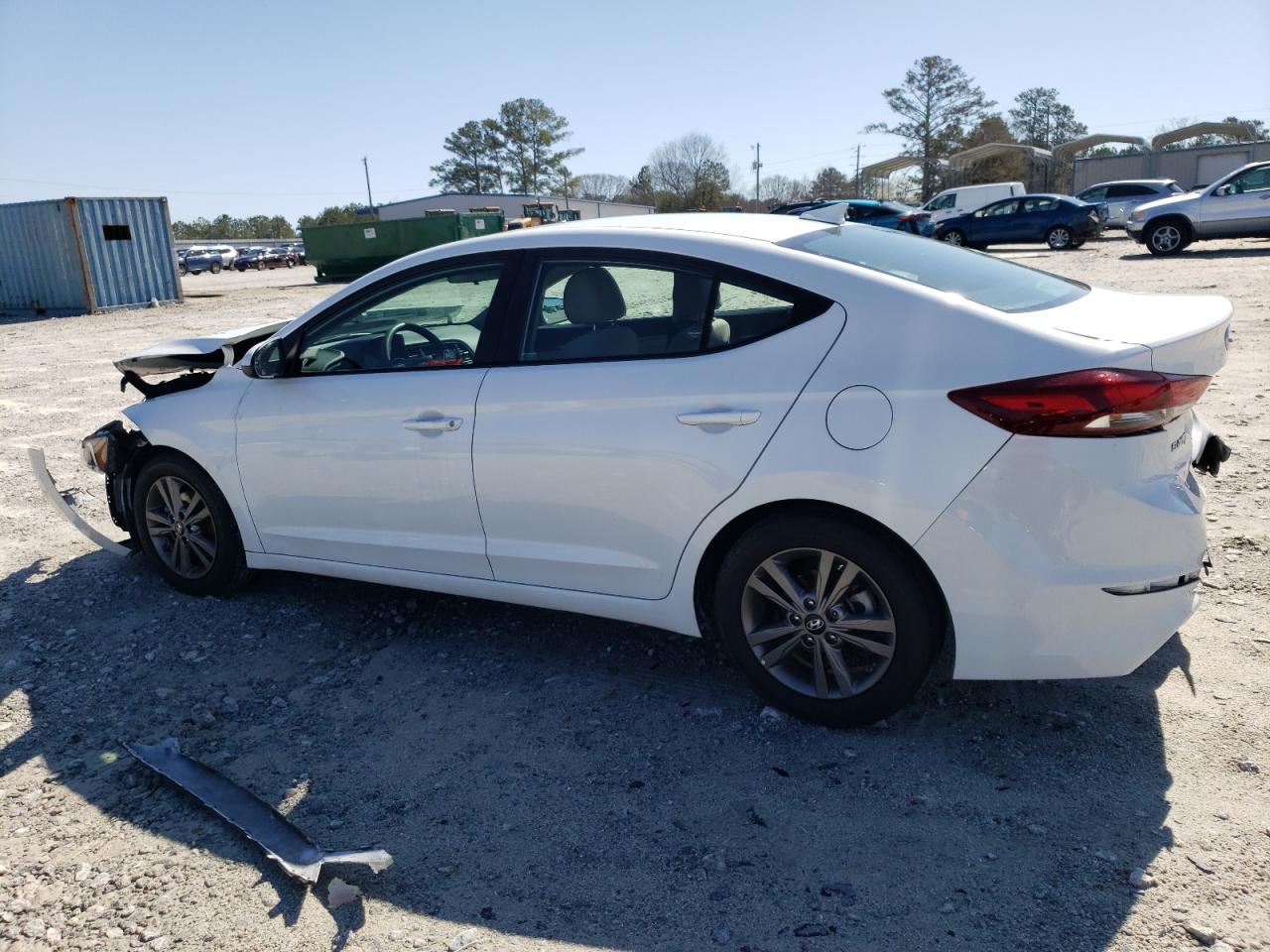 2018 Hyundai Elantra VIN 5NPD84LFXJH235060 Copart auction photo, front end / rear end damage thumbnail 2