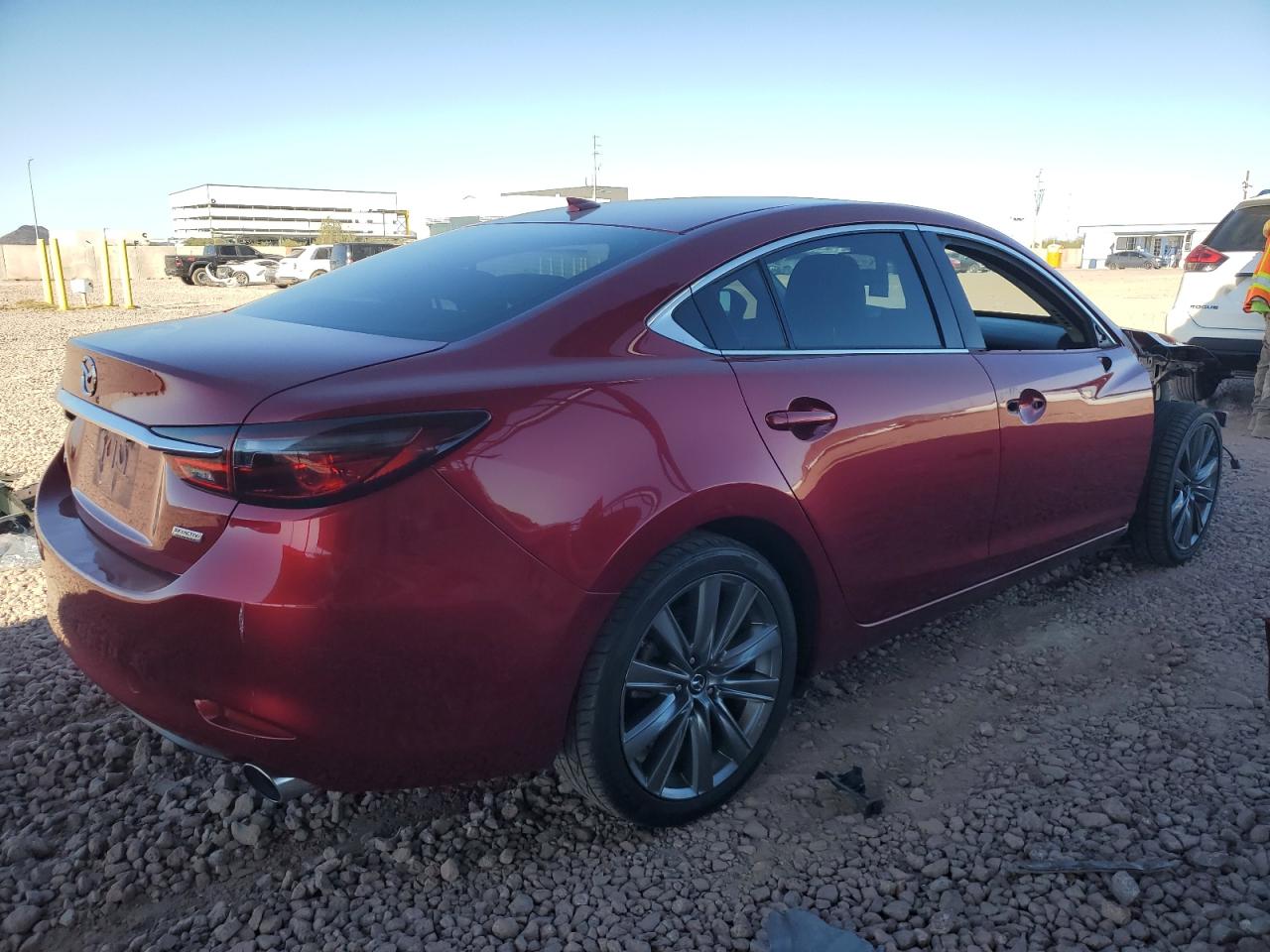 2018 Mazda 6 VIN JM1GL1TY0J1314644 Copart auction photo, front end damage thumbnail 3
