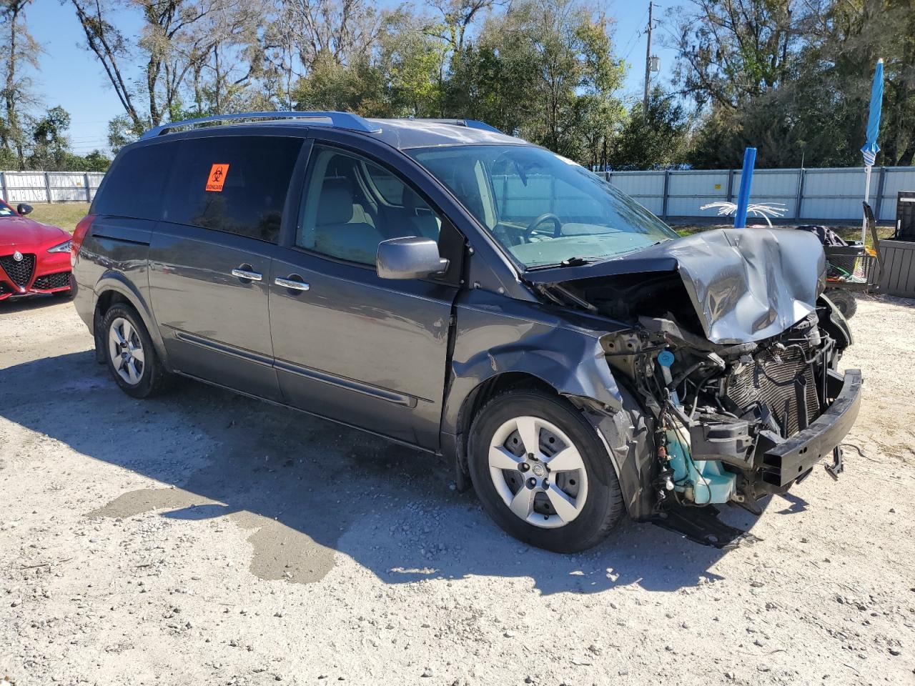 2009 Nissan Quest VIN 5N1BV28UX9N102530 Copart auction photo, front end damage thumbnail 4