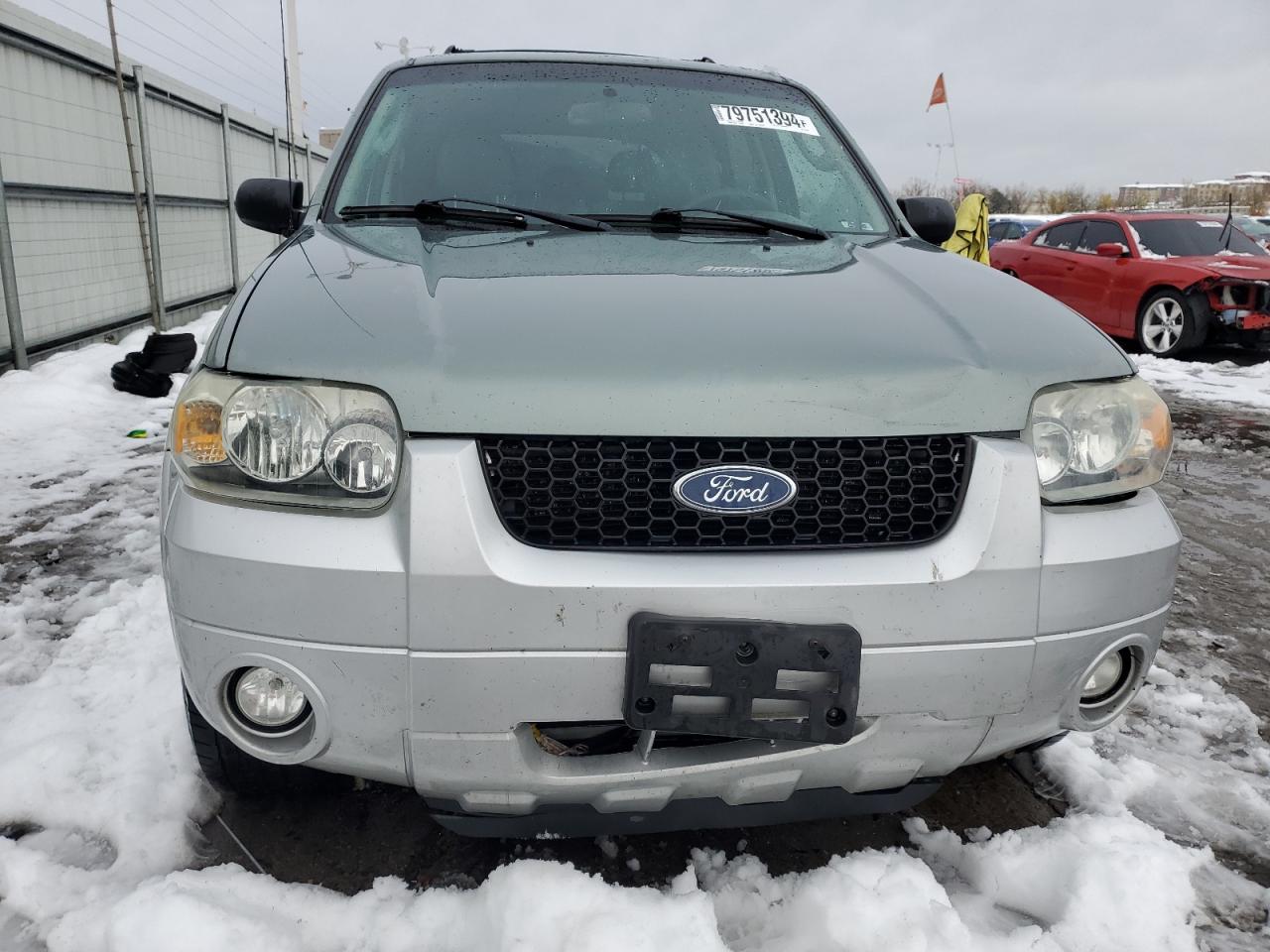2007 Ford Escape VIN 1FMCU59H27KB61581 Copart auction photo, front end damage thumbnail 5