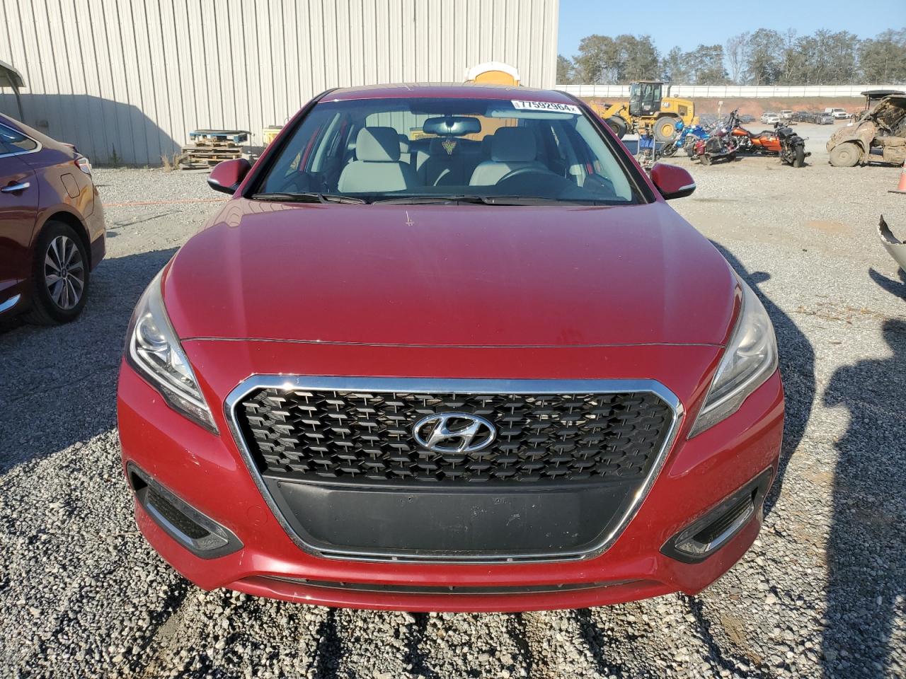 2016 Hyundai Sonata VIN KMHE24L1XGA028822 Copart auction photo, rear end damage thumbnail 5