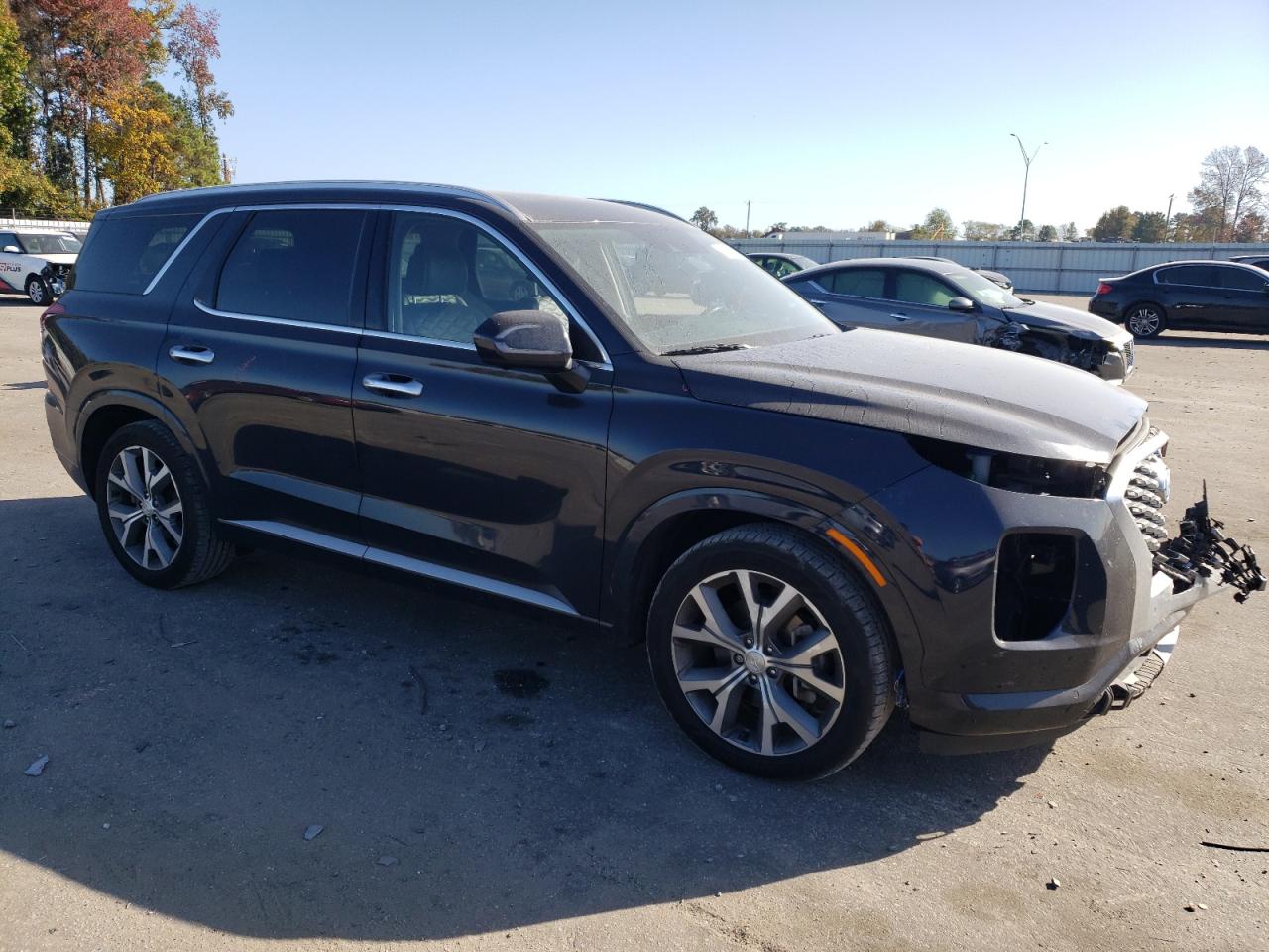 2021 Hyundai Palisade VIN KM8R54HE7MU215160 Copart auction photo, front end damage thumbnail 4