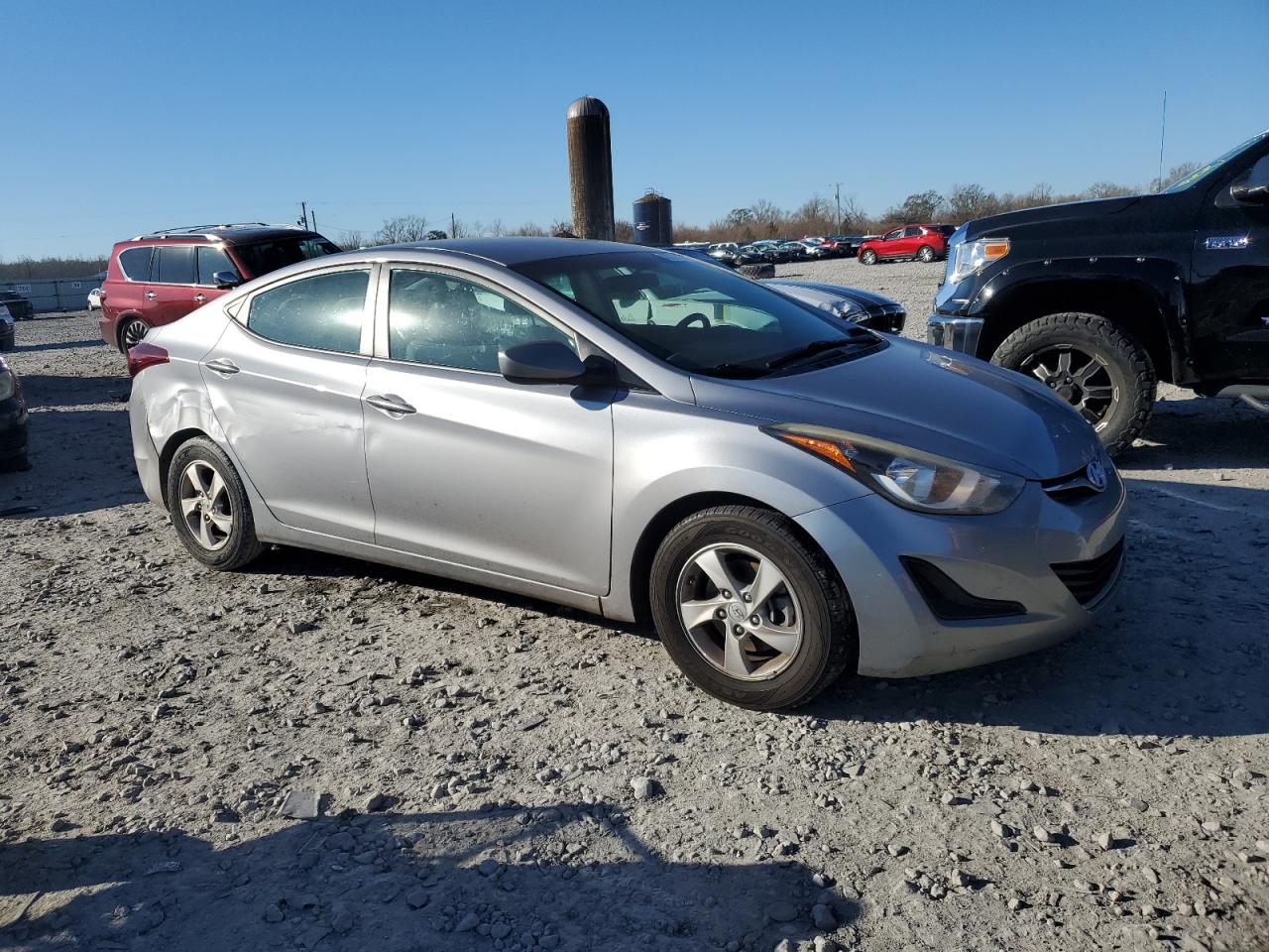 2015 Hyundai Elantra VIN 5NPDH4AE0FH615655 Copart auction photo, side damage thumbnail 4