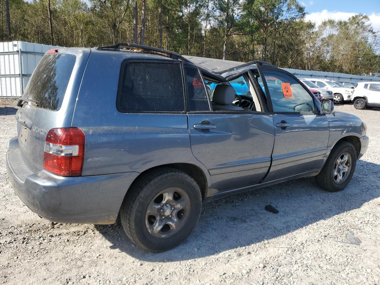 2004 Toyota Highlander VIN JTEGD21AX40096520 Copart auction photo, top/roof damage thumbnail 3