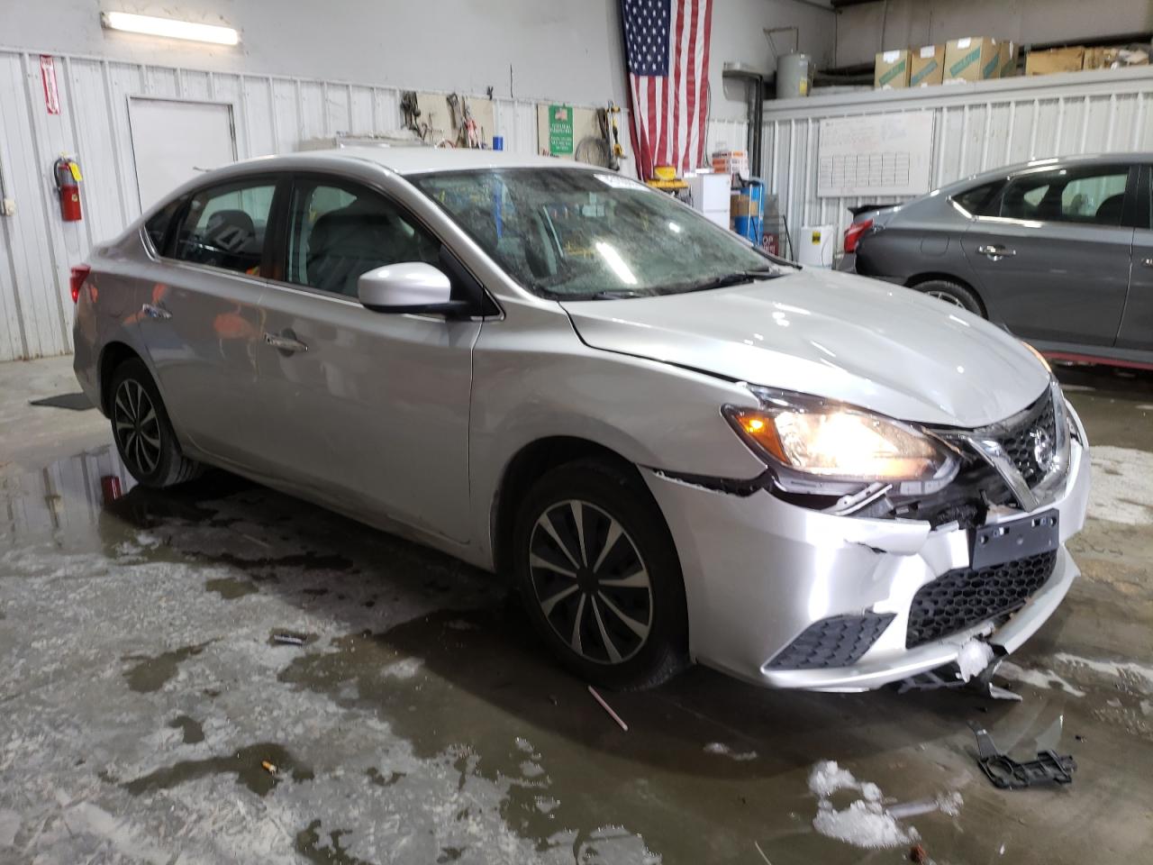 2017 Nissan Sentra VIN 3N1AB7APXHL648885 Copart auction photo, front end / hail damage thumbnail 4