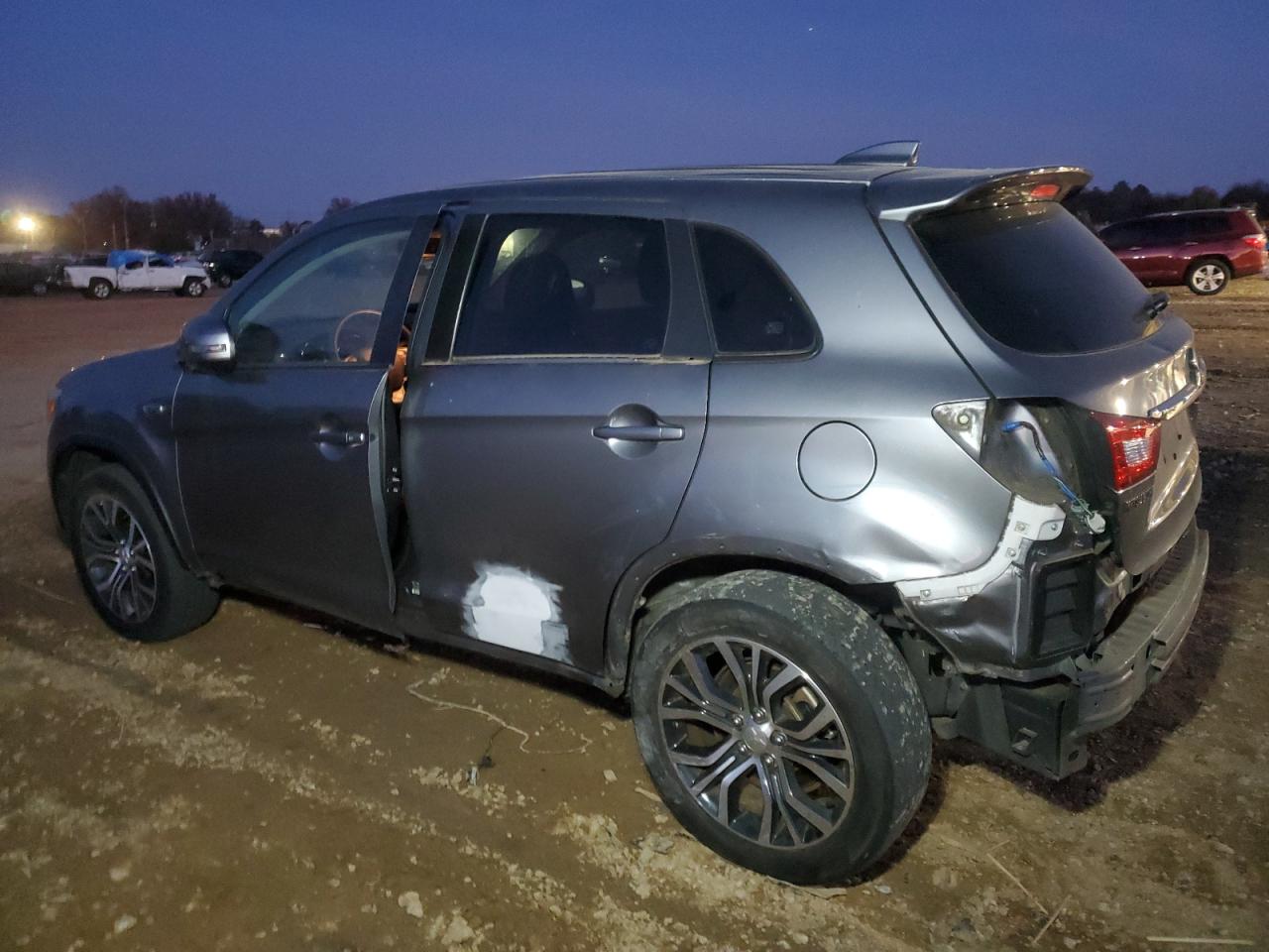 2019 Mitsubishi Outlander VIN JA4AP3AU8KU035149 Copart auction photo, rear end / side damage thumbnail 2