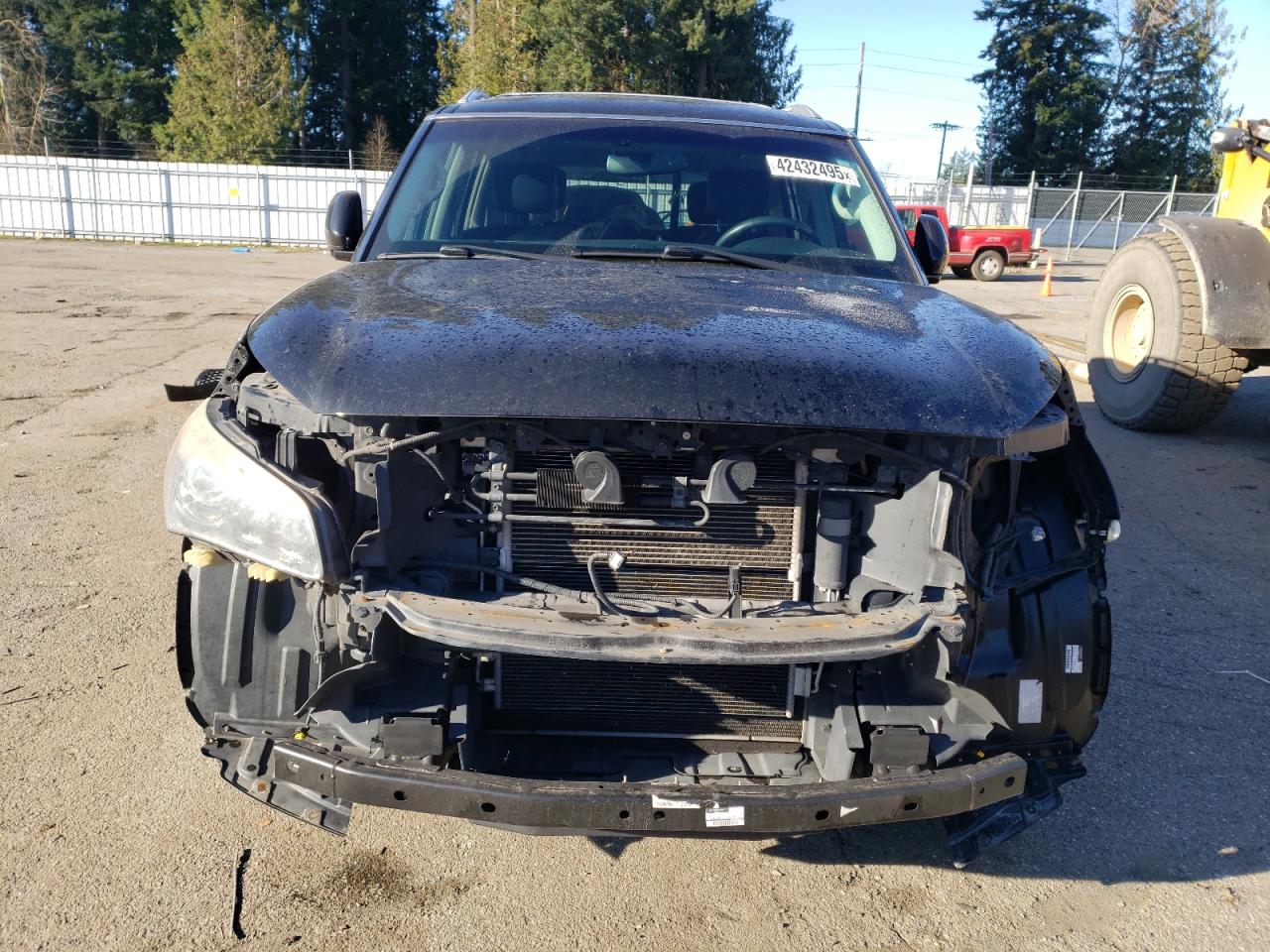 2012 Infiniti QX56 VIN JN8AZ2NE3C9021696 Copart auction photo, front end damage thumbnail 5