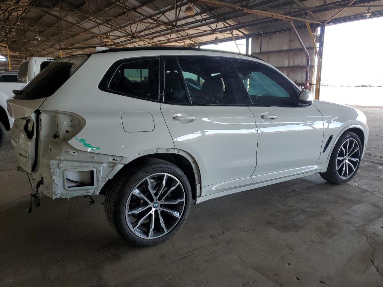 2019 BMW X3 VIN 5UXTR7C54KLF36312 Copart auction photo, rear end damage thumbnail 3