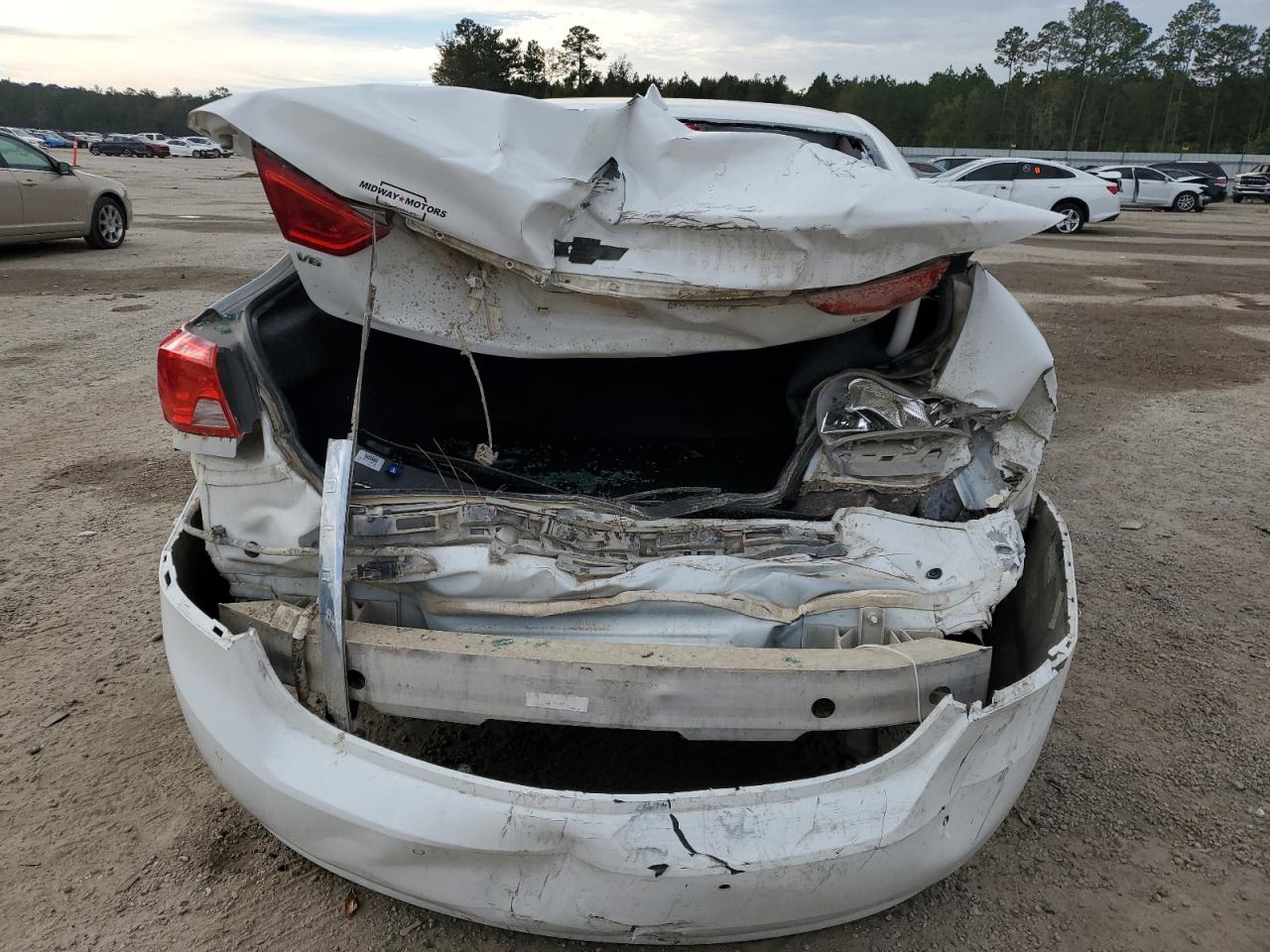 2015 Chevrolet Impala VIN 2G1125S33F9289823 Copart auction photo, rear end / side damage thumbnail 6