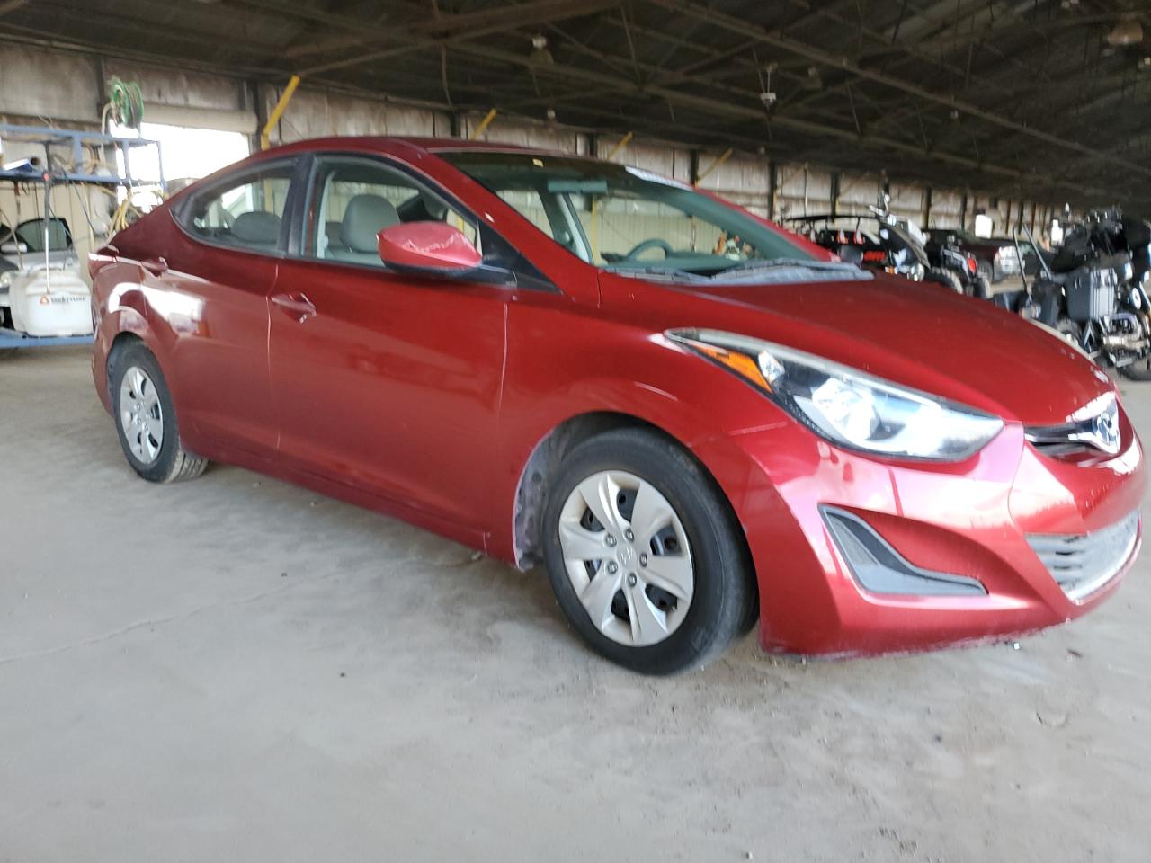 2016 Hyundai Elantra VIN 5NPDH4AE9GH697158 Copart auction photo, side damage thumbnail 4
