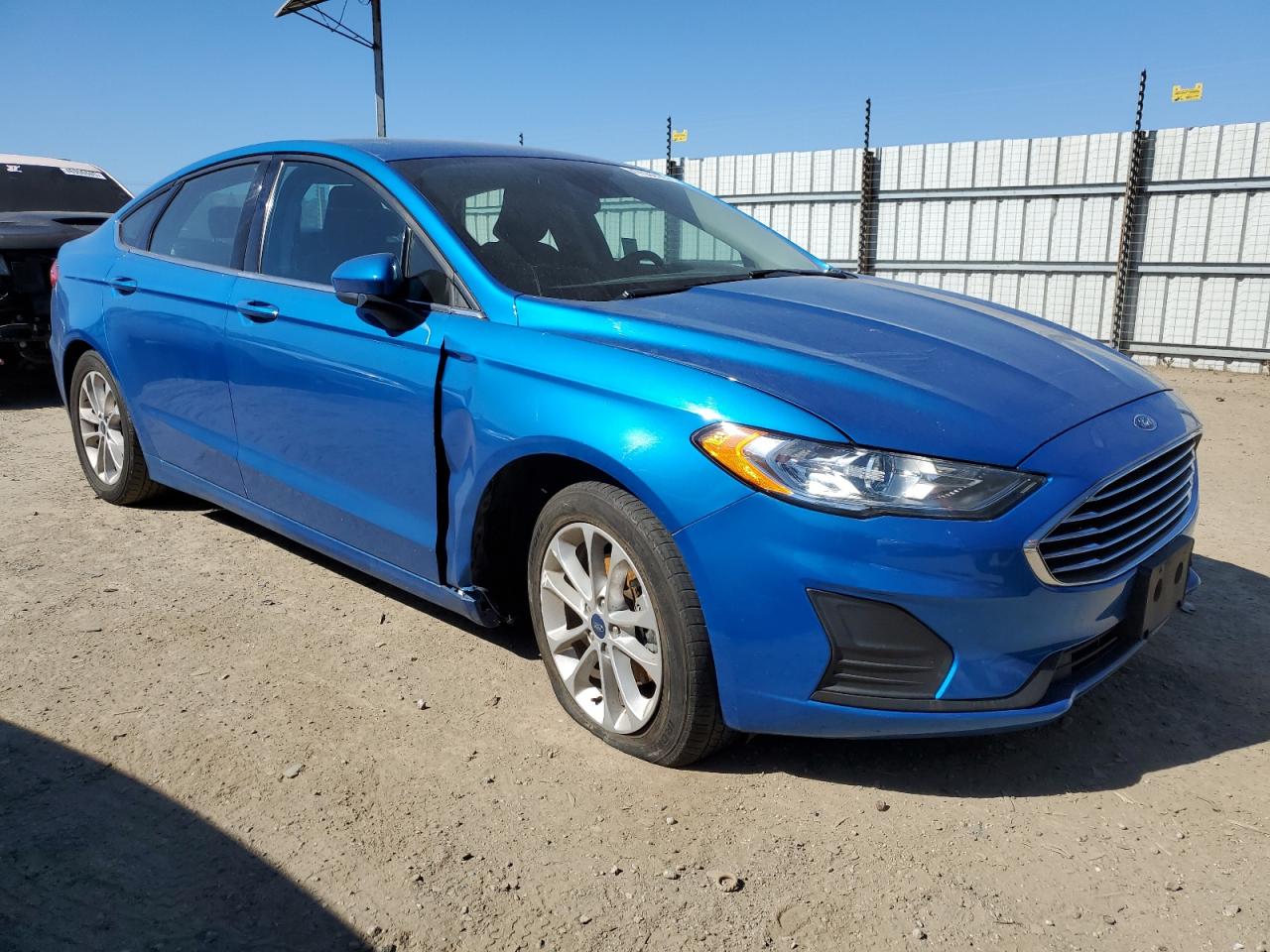 2019 Ford Fusion VIN 3FA6P0HD2KR135163 Copart auction photo, side / rear end damage thumbnail 4