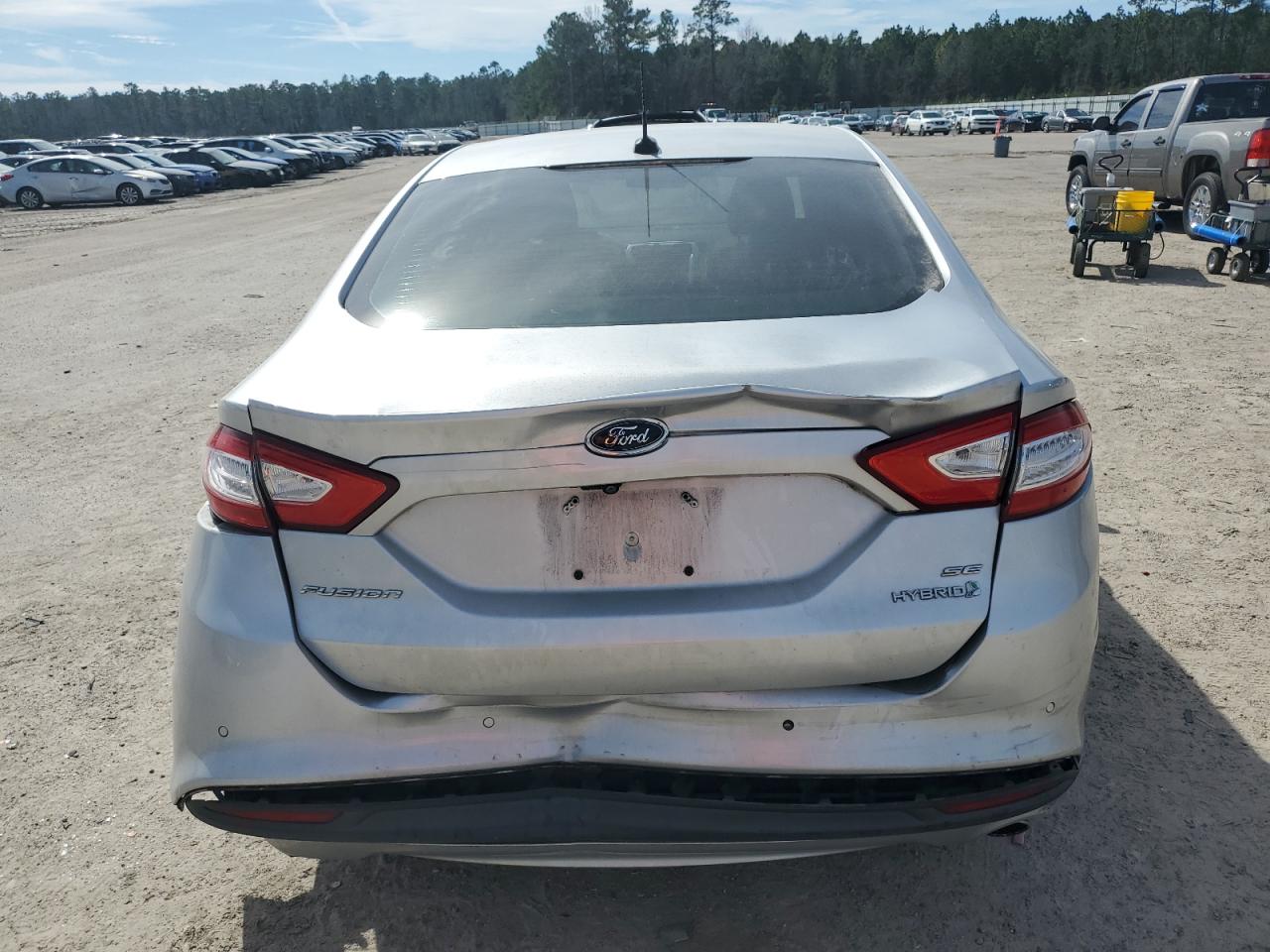 2016 Ford Fusion VIN 3FA6P0LU5GR397810 Copart auction photo, rear end damage thumbnail 6