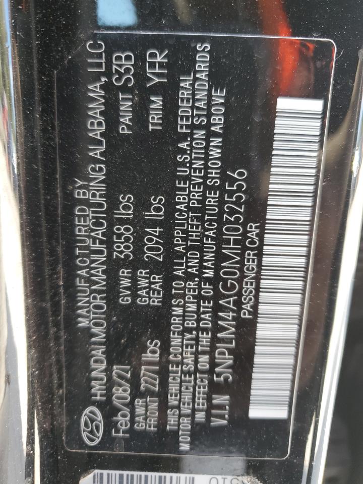 2021 Hyundai Elantra VIN 5NPLM4AG0MH032556 Copart auction photo, rear end / front end damage thumbnail 12