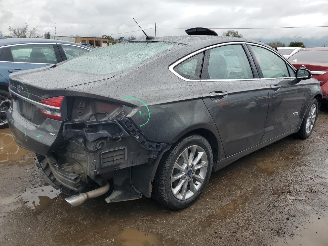 2017 Ford Fusion VIN 3FA6P0PU4HR277248 Copart auction photo, rear end / front end damage thumbnail 3
