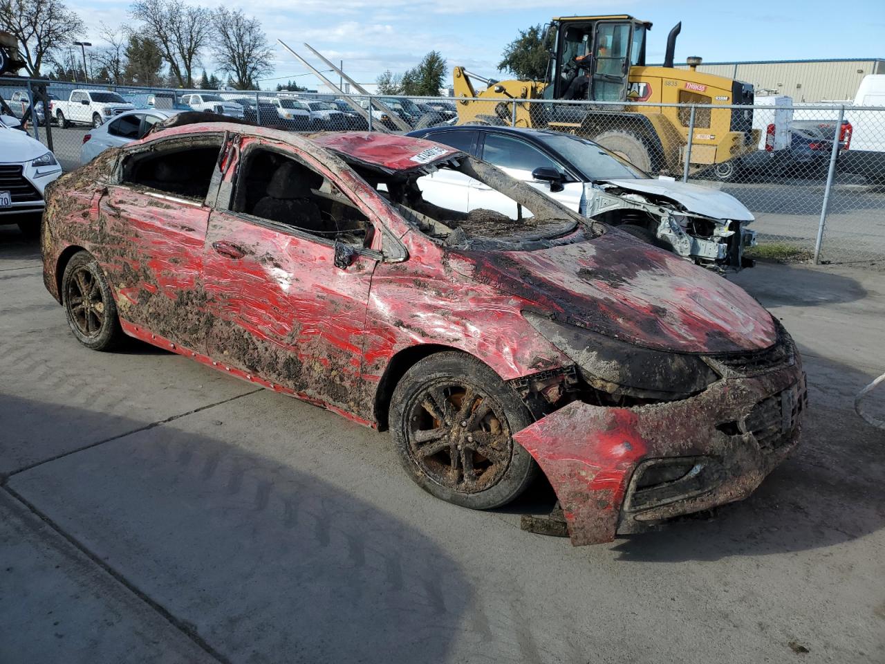 2017 Chevrolet Cruze VIN 1G1BE5SM7H7205172 Copart auction photo, vandalism / water/flood damage thumbnail 4