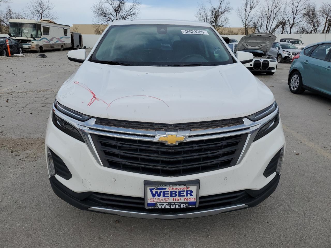 2022 Chevrolet Equinox VIN 3GNAXKEV6NL309974 Copart auction photo, rear end / all over damage thumbnail 5