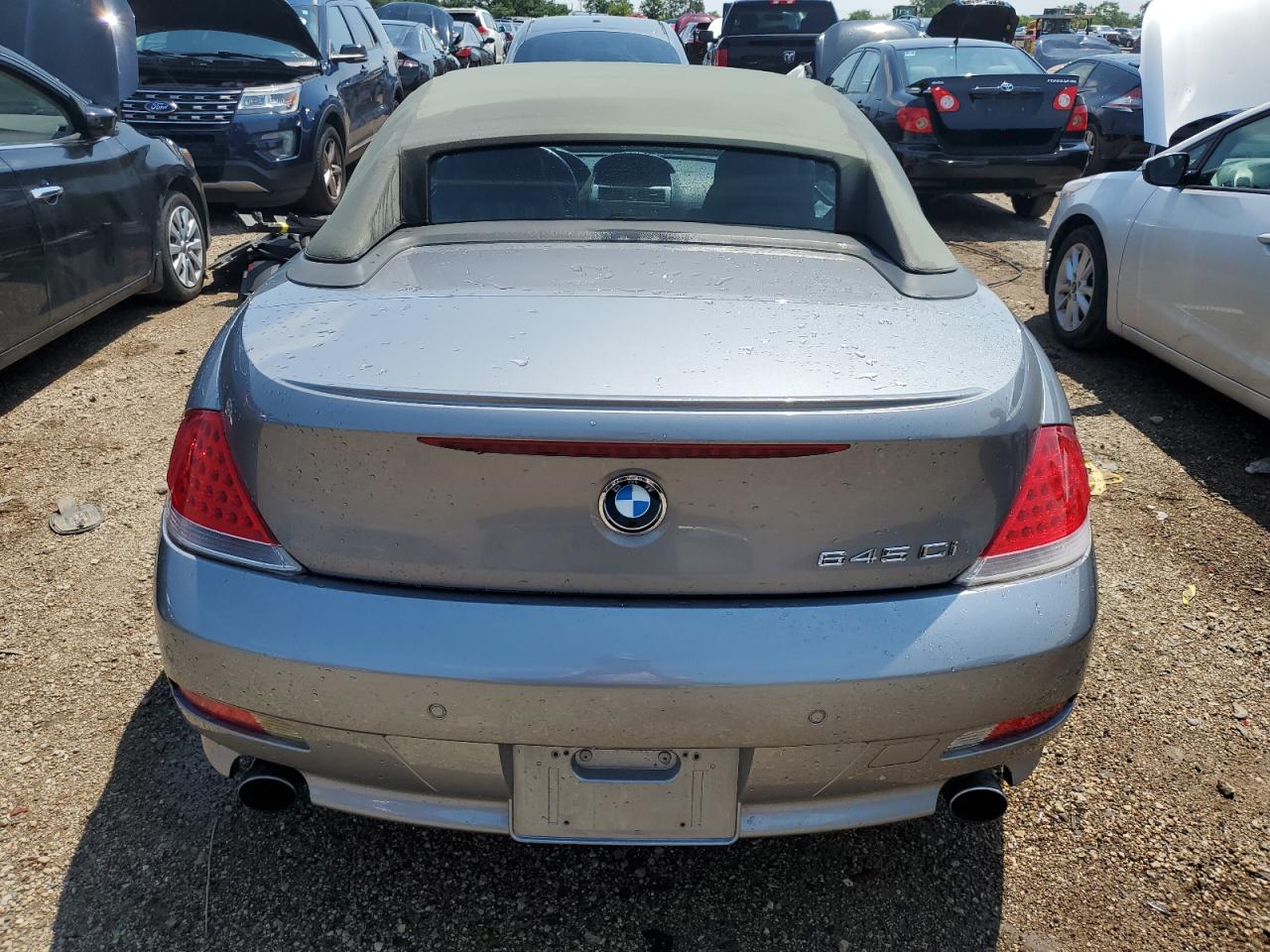 2005 BMW 6er VIN WBAEK73445B323824 Copart auction photo, front end damage thumbnail 6