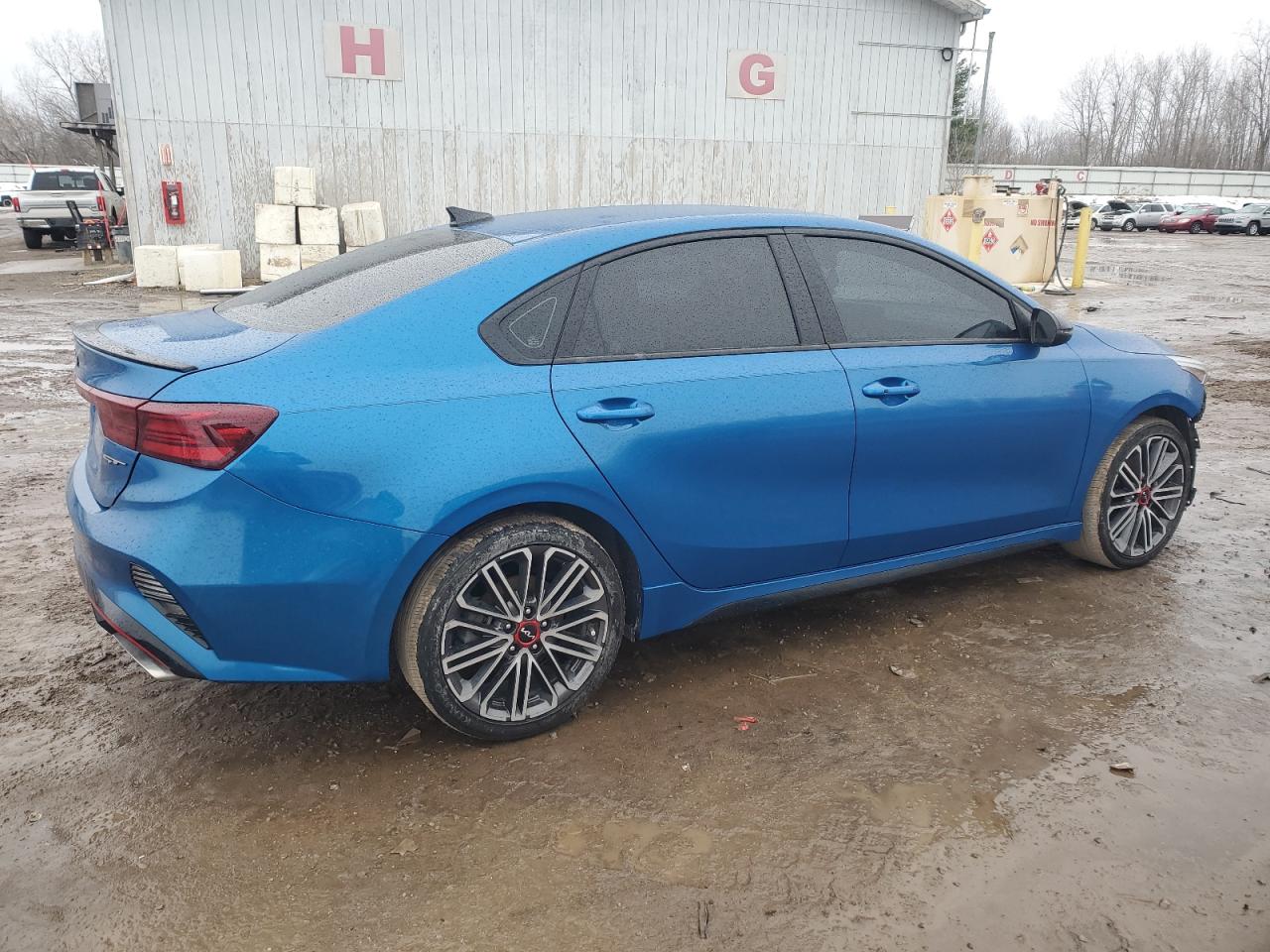 2023 KIA Forte VIN 3KPF44AC9PE504448 Copart auction photo, front end / side damage thumbnail 3