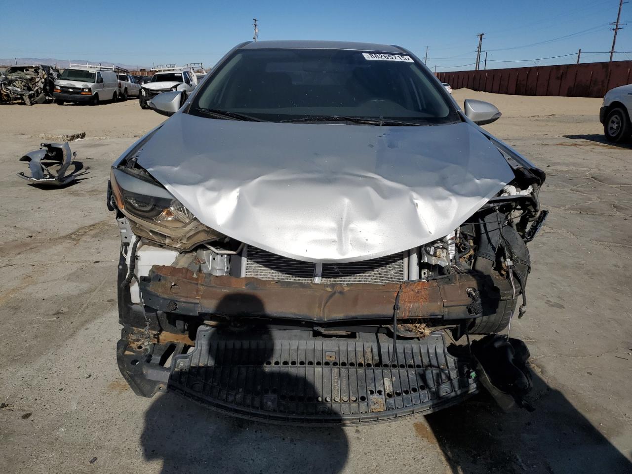 2014 Toyota Corolla VIN 5YFBURHE5EP106779 Copart auction photo, front end damage thumbnail 5