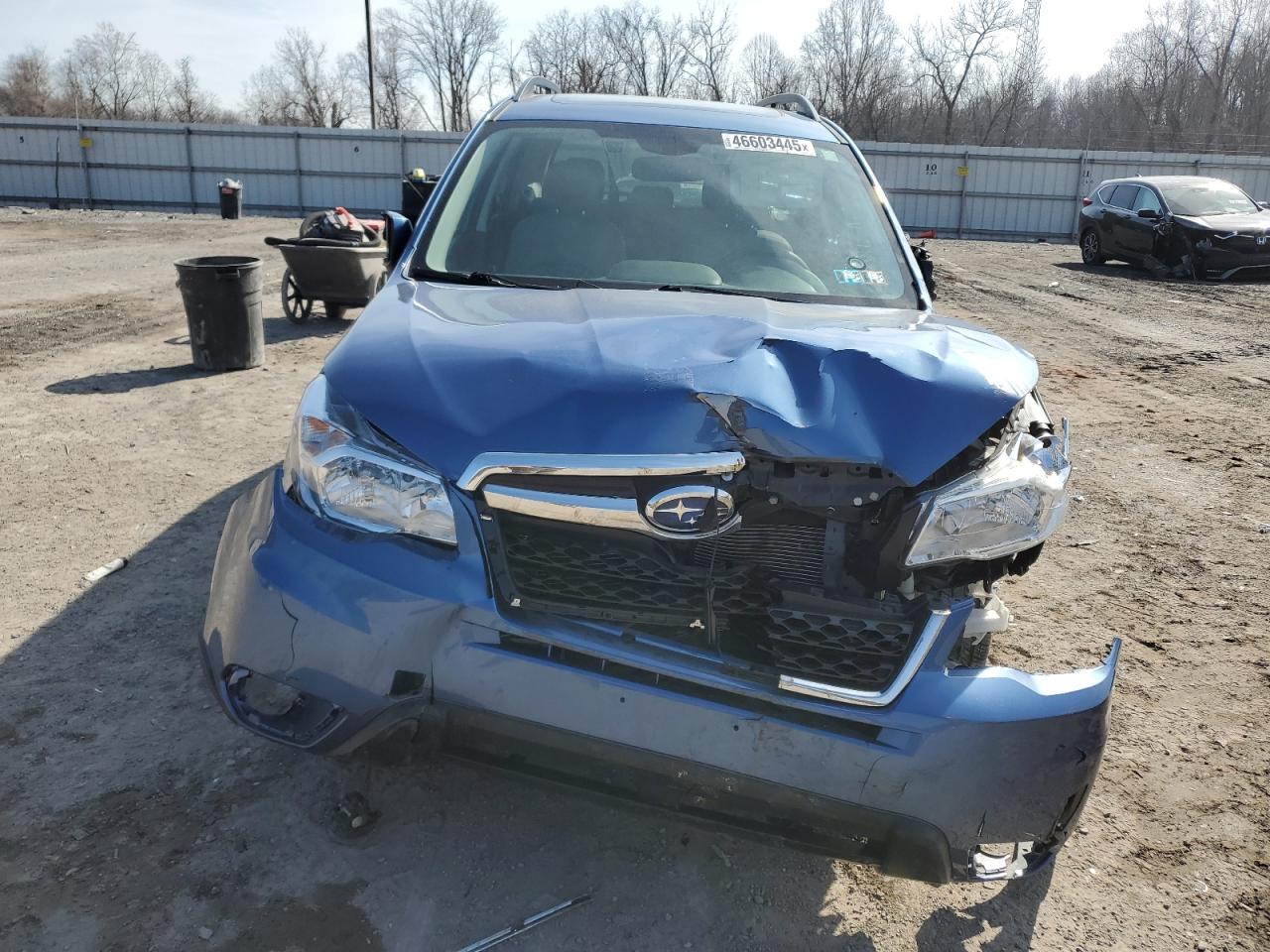 2016 Subaru Forester VIN JF2SJAFC7GH551875 Copart auction photo, front end / side damage thumbnail 5